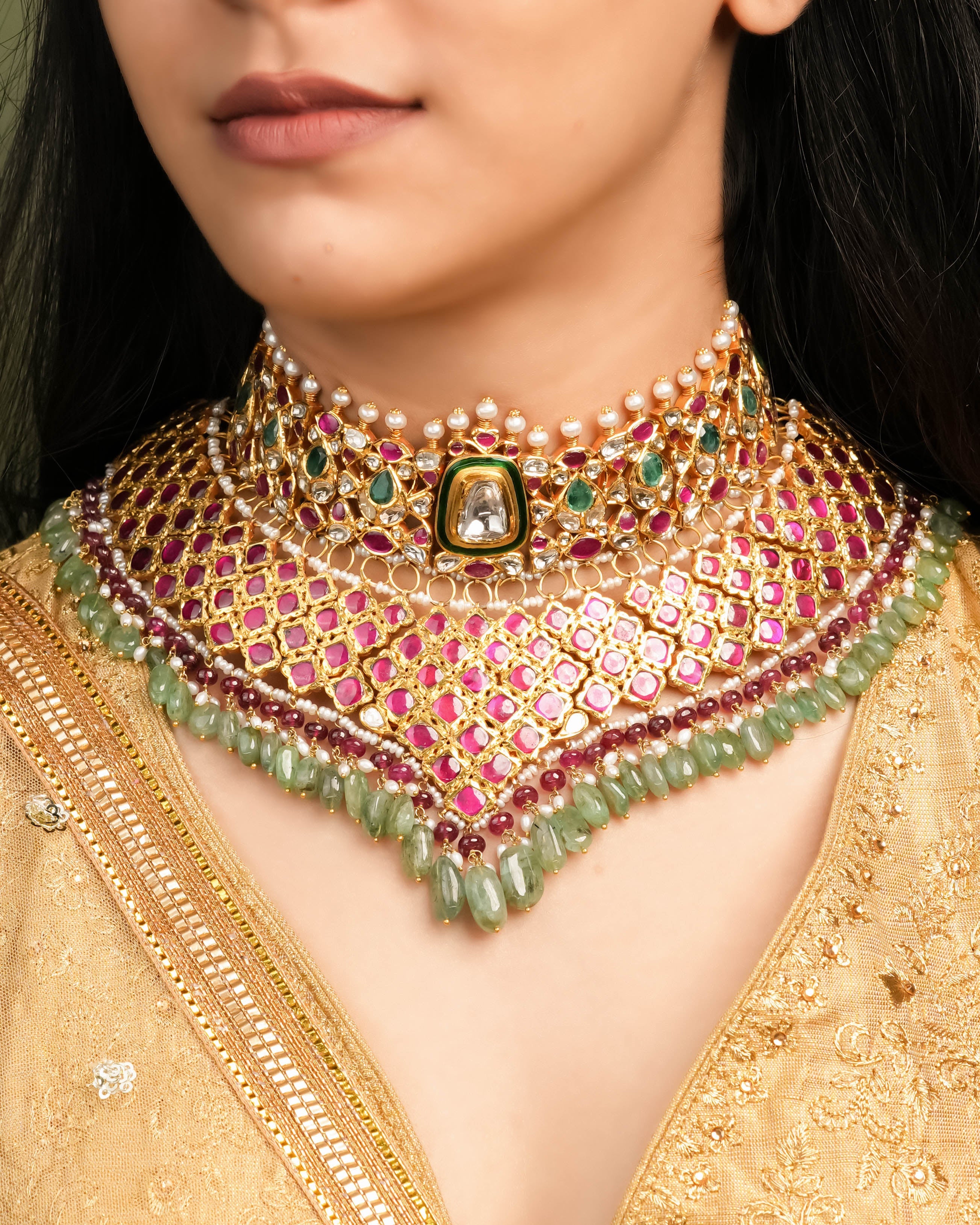 Jadau Polki Necklace