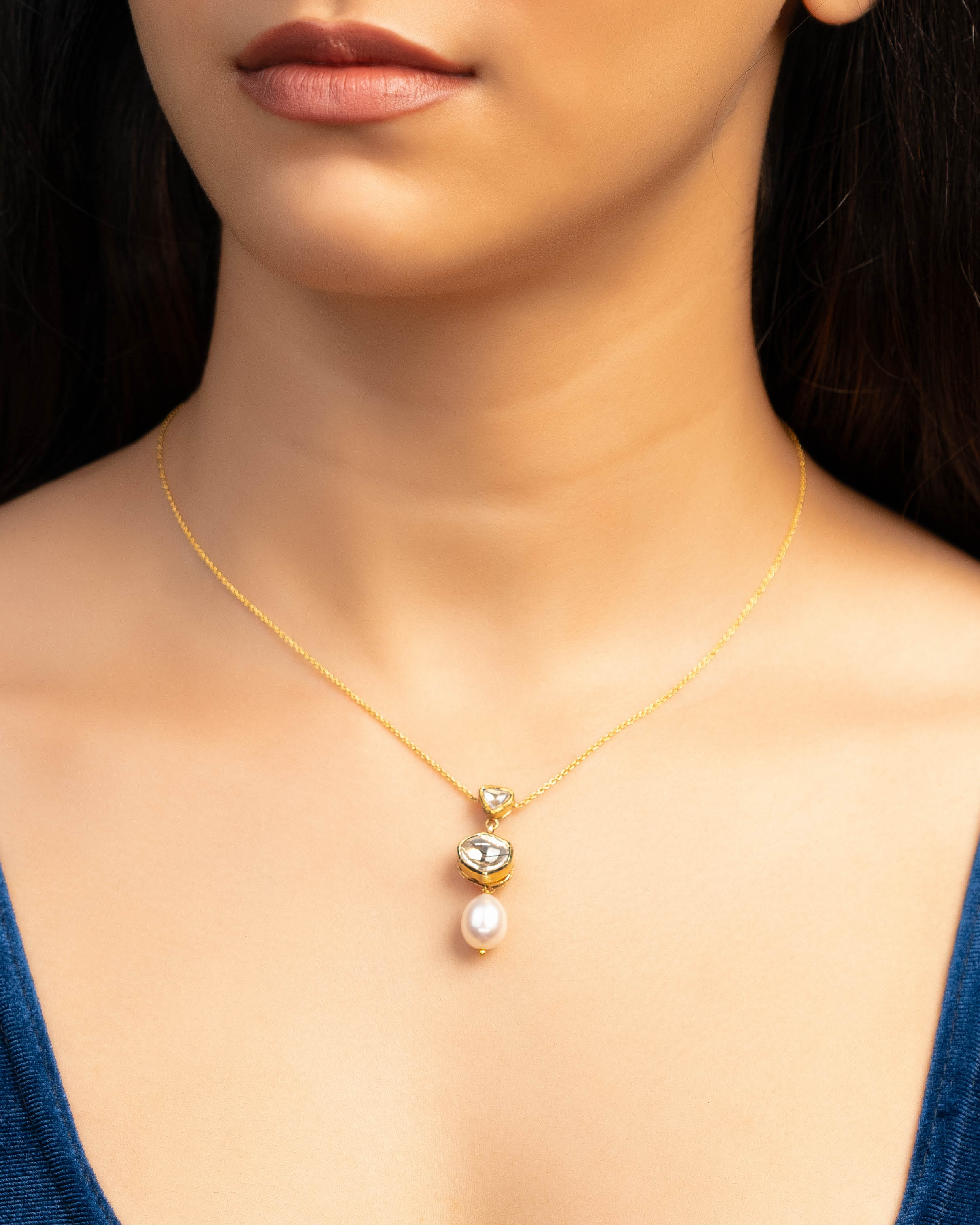 Tasnim Jadau Polki Pendant