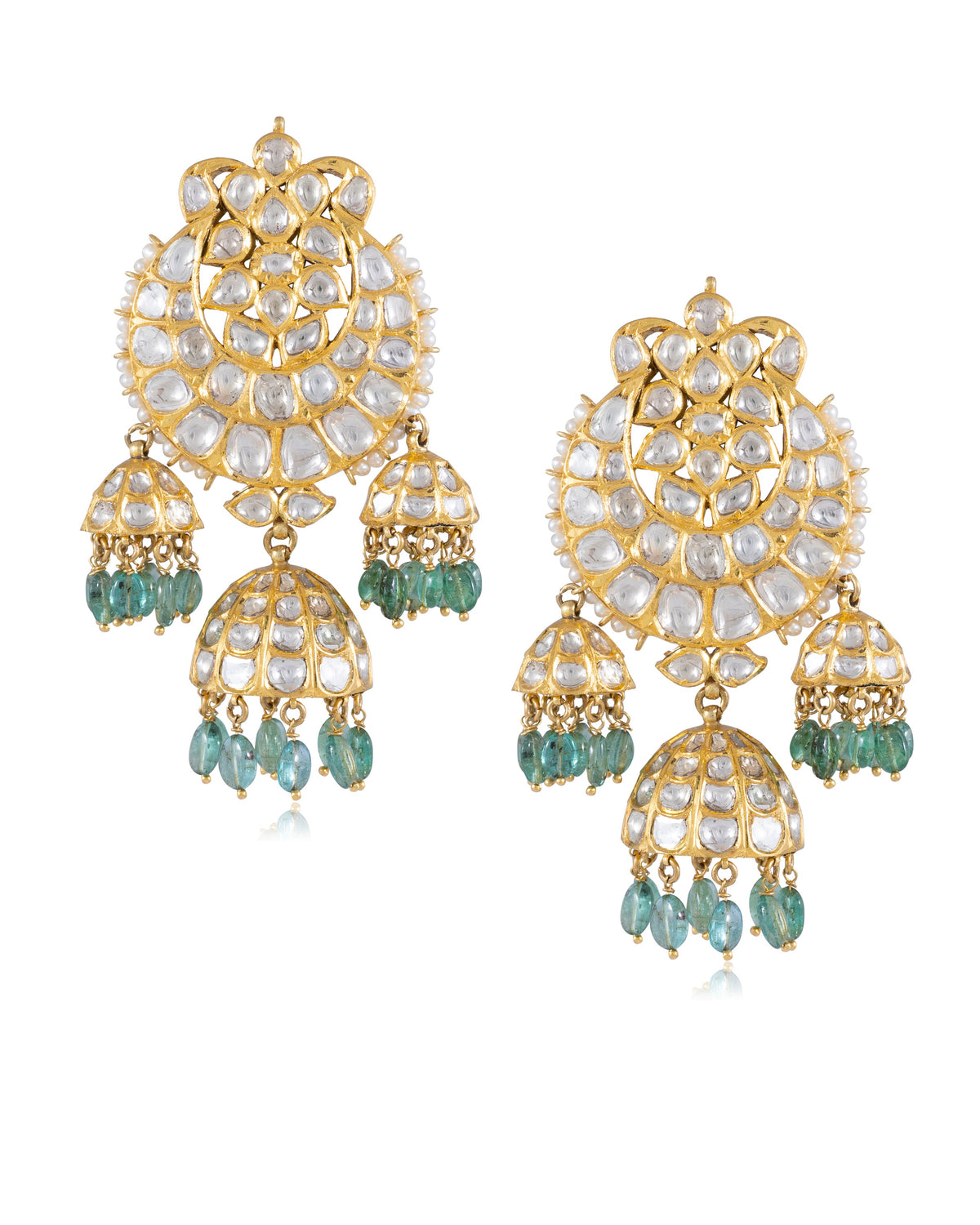 Kyla Polki Jhumkas