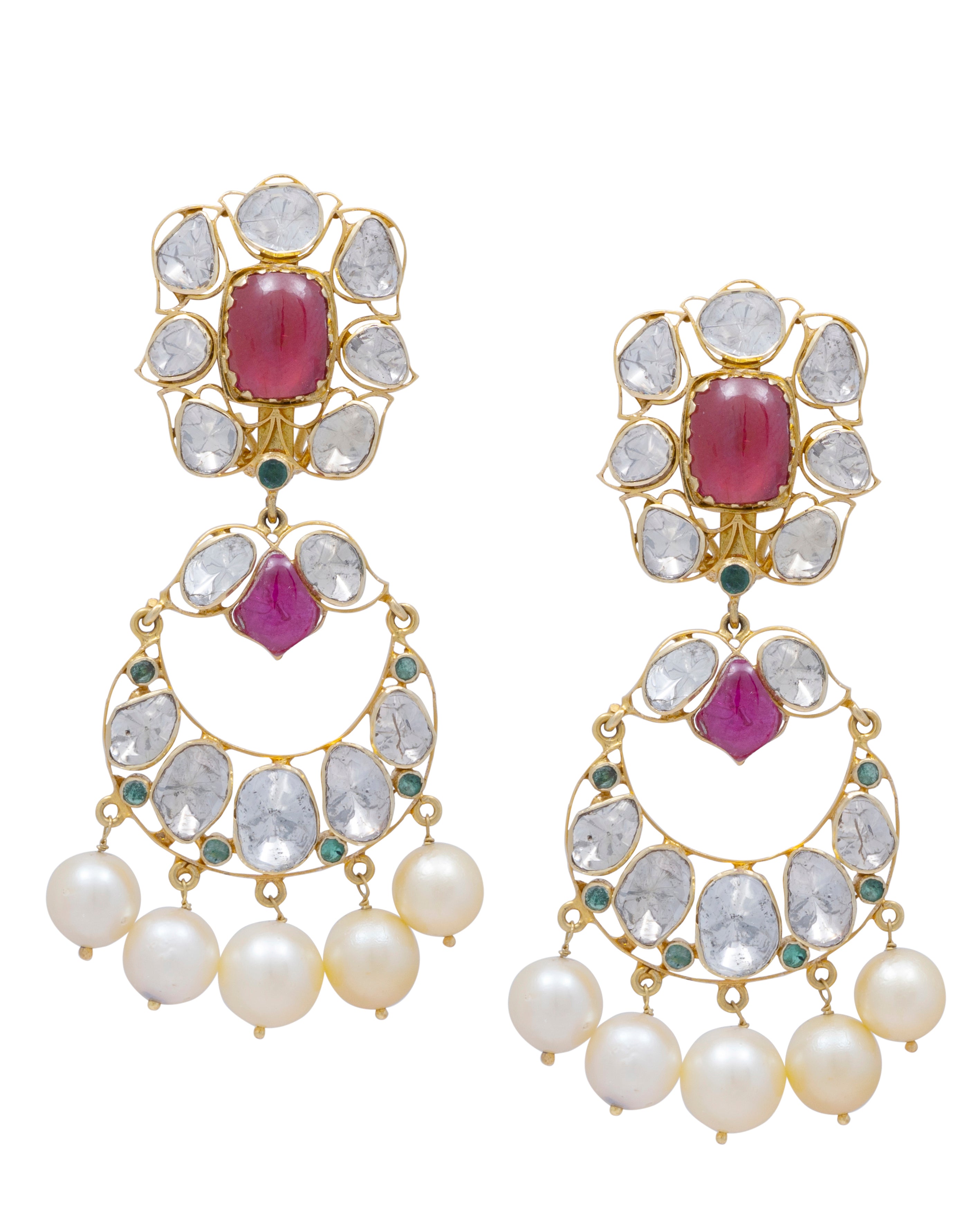 Shehla Polki Chandbalis