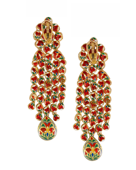 Myla Polki Long Earrings - NO ORDERS