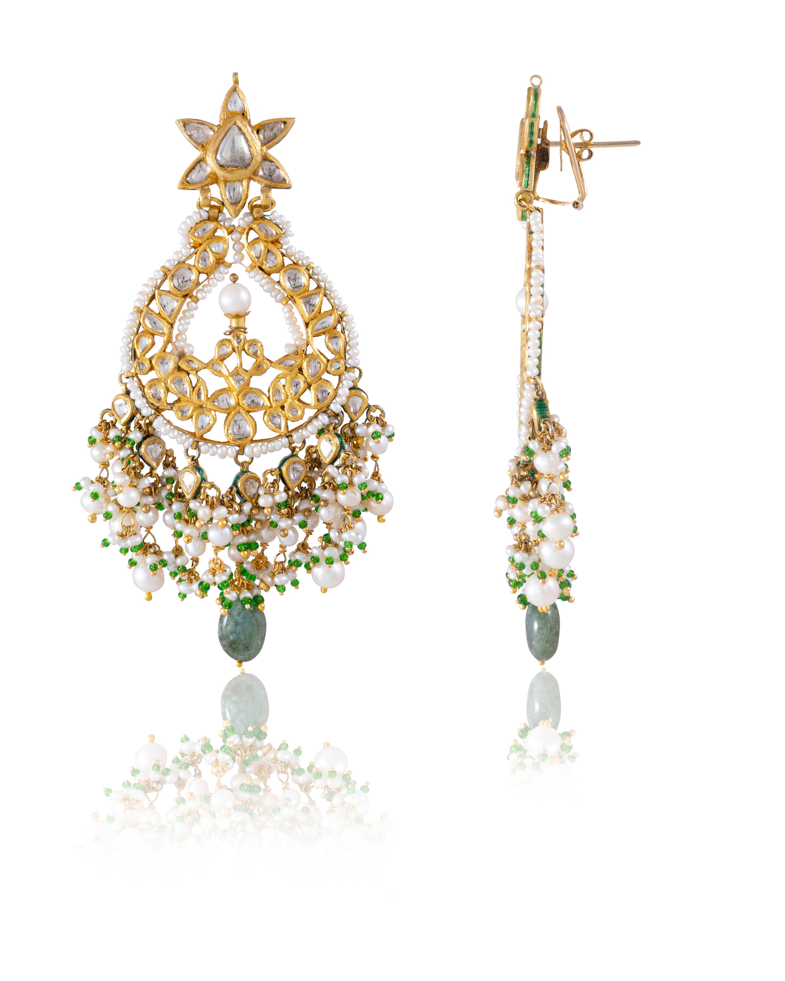 Ishanvi Jadau Polki Chandbalis