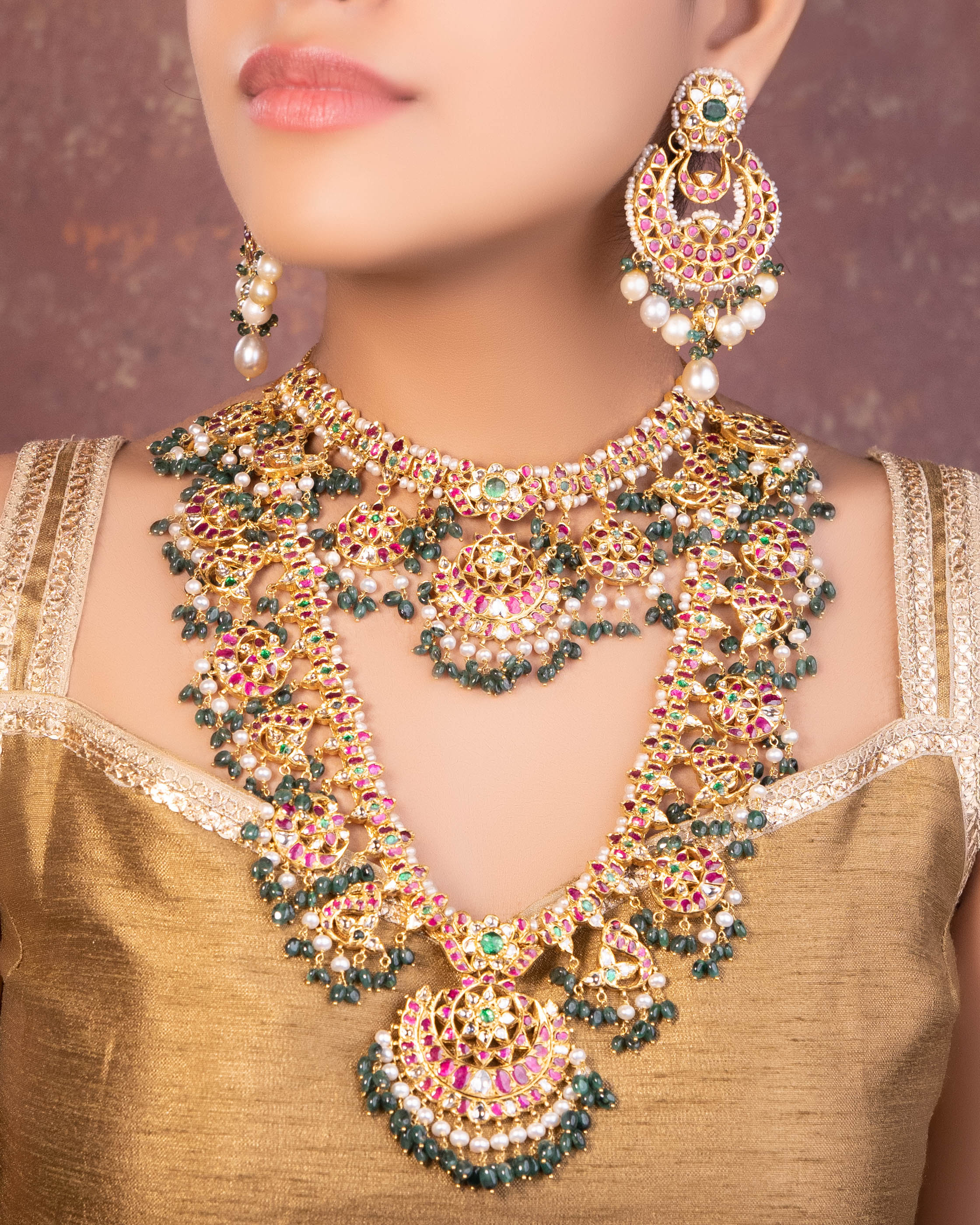 Sangita Jadau Polki Long Necklace