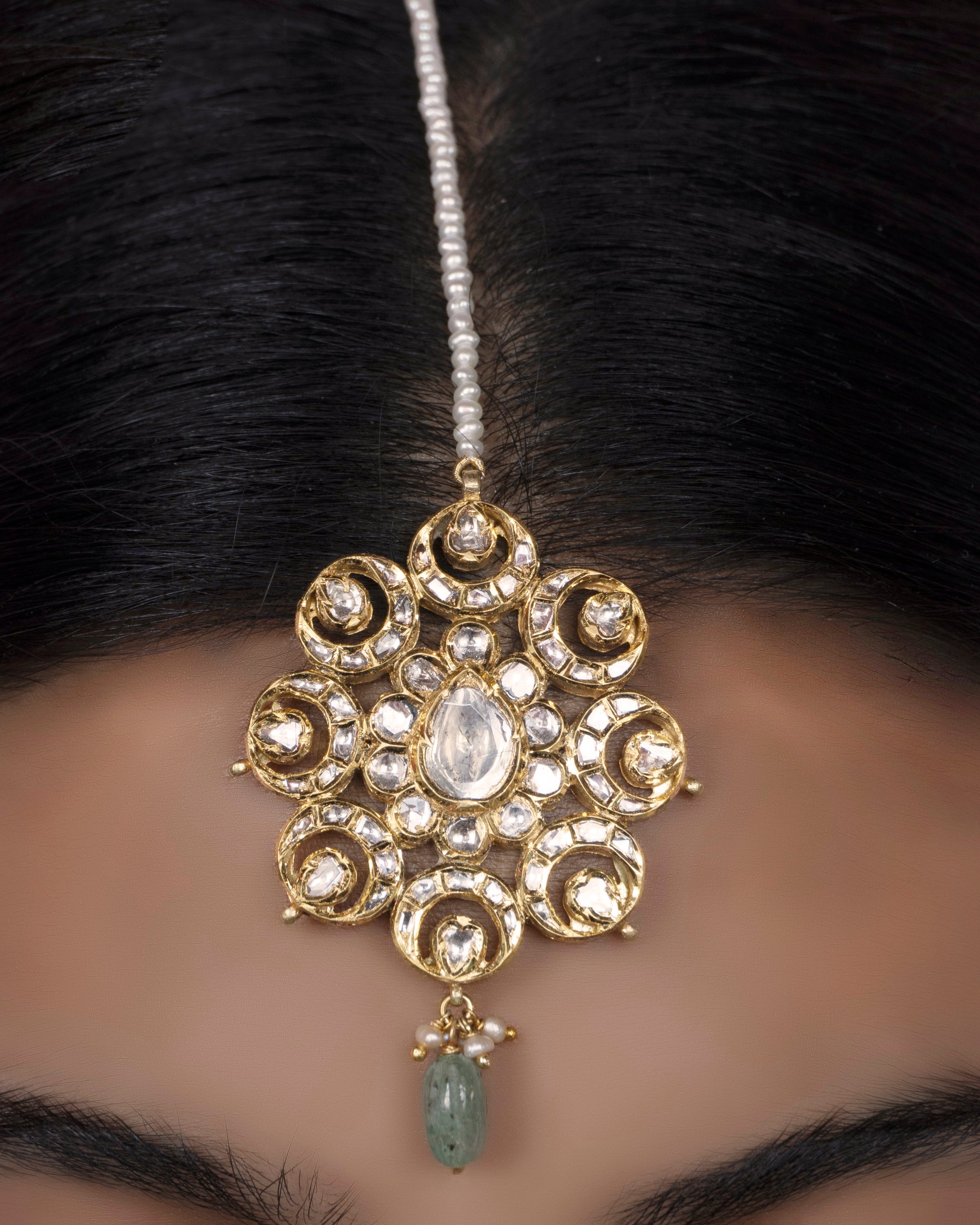 Jadau Polki Maangtika