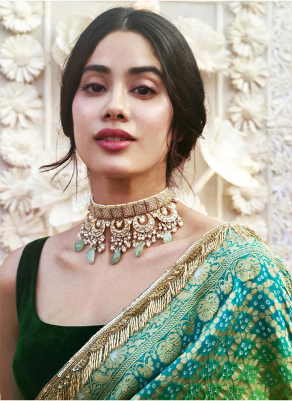 Tiffani Polki Choker Janhvi Kapoor&