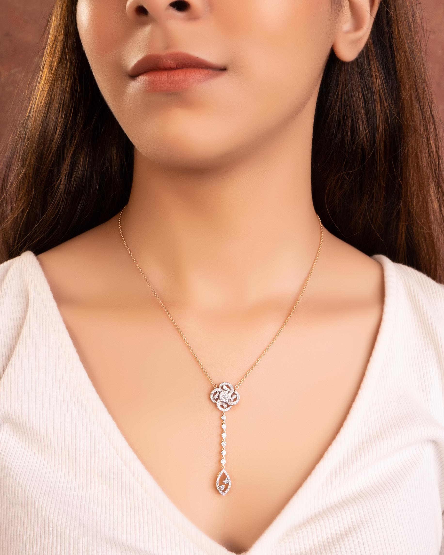 Minimal Diamond Pendant