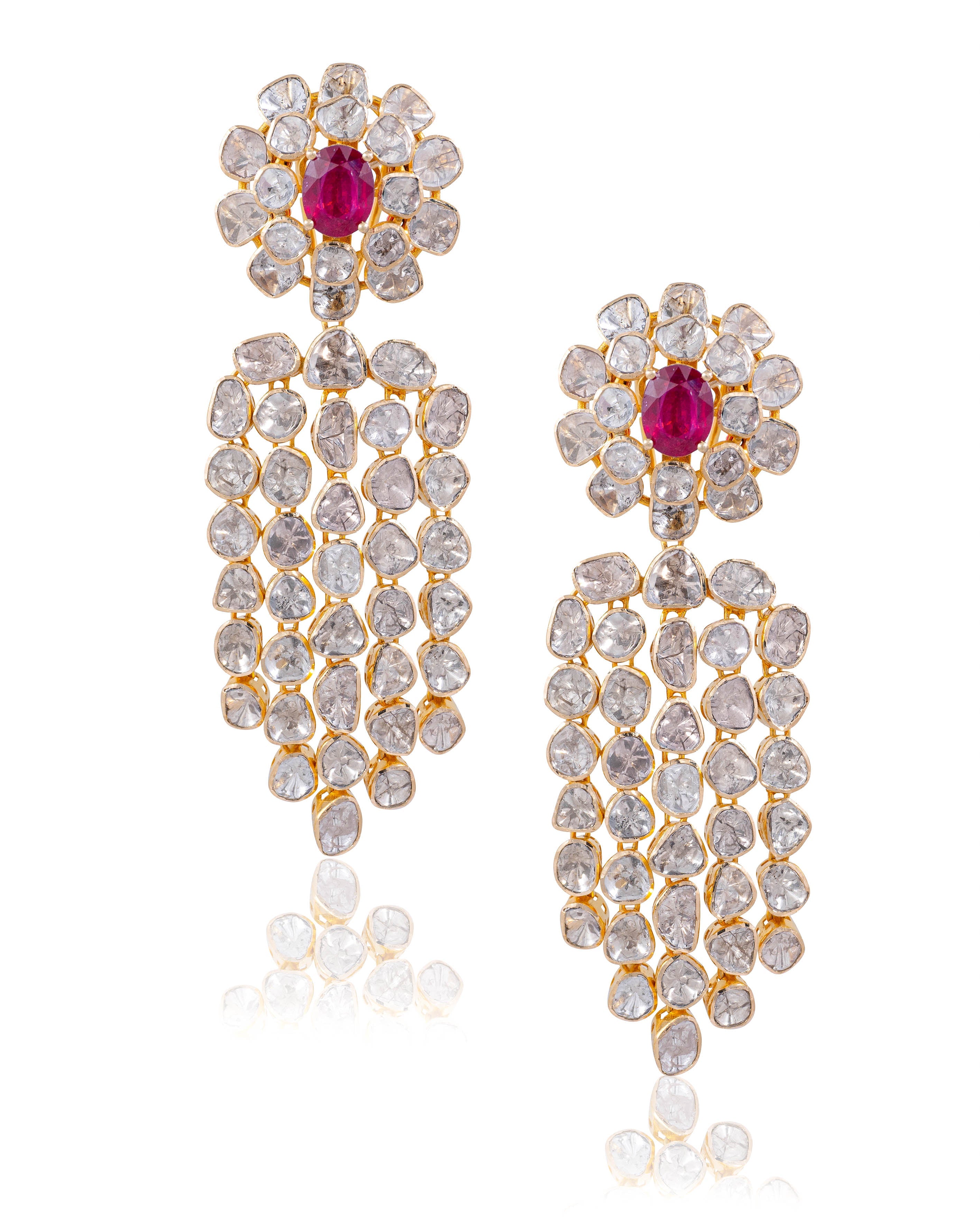 Pranali Polki Long Earrings