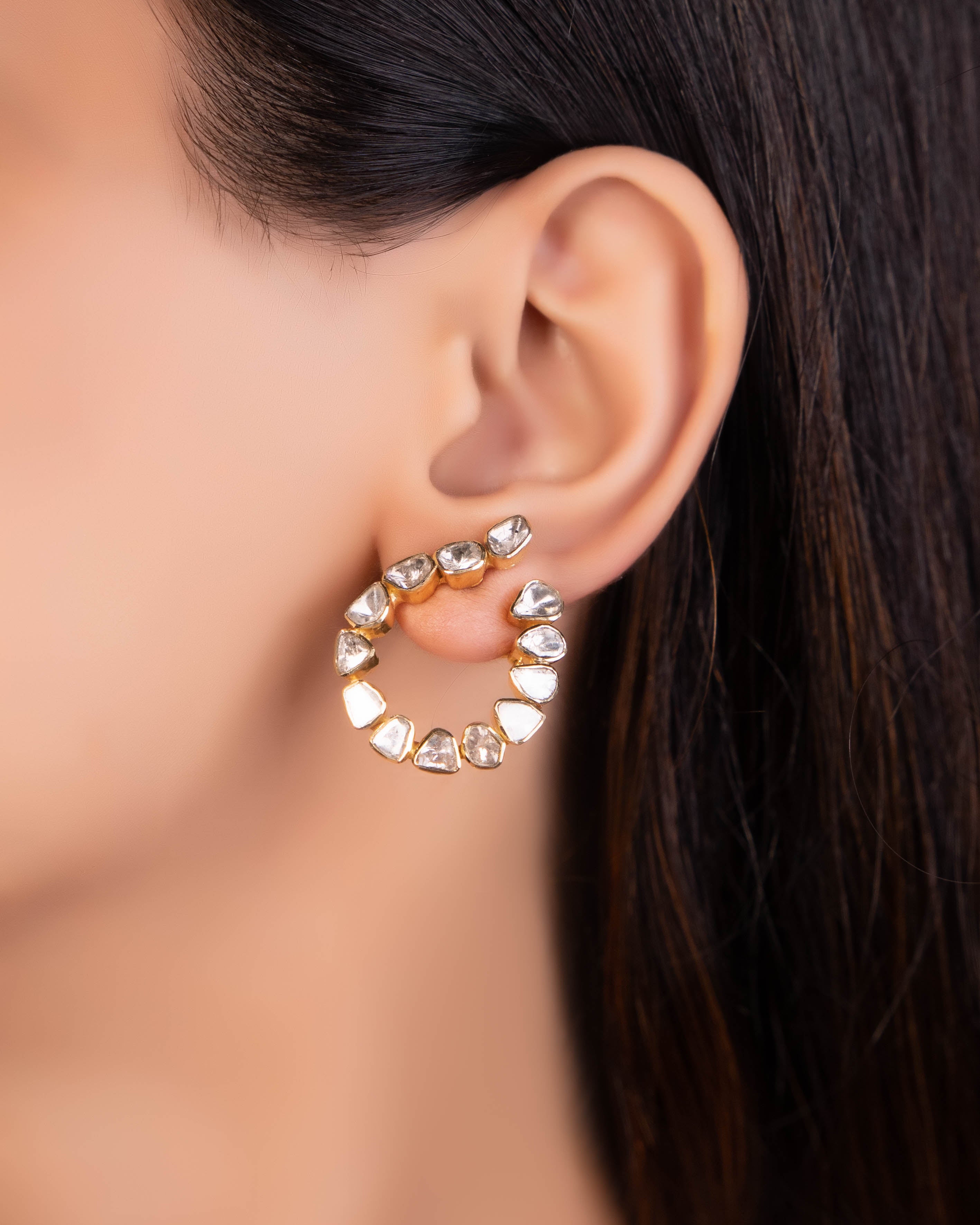 Ekta Polki Earrings - NO ORDERS