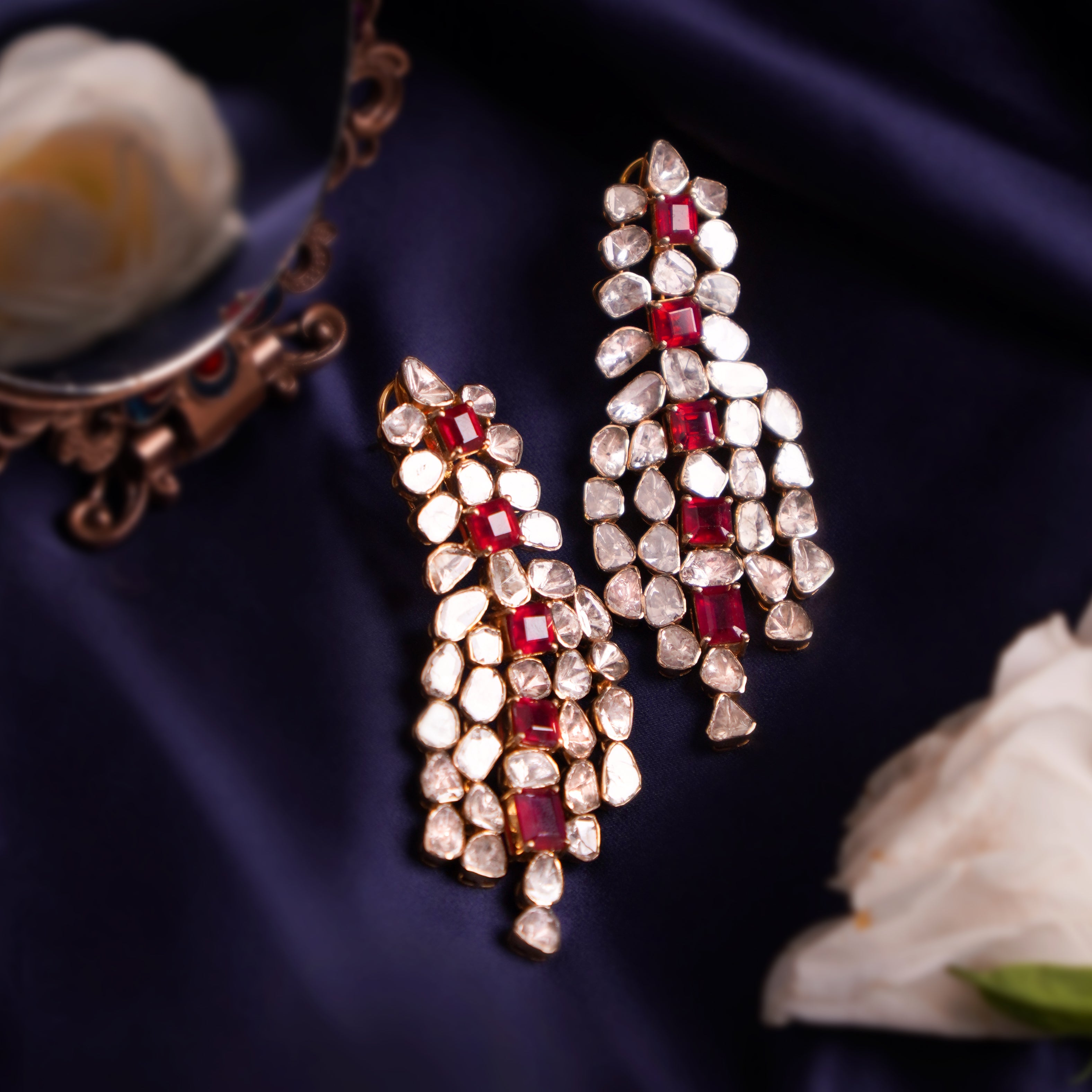 Madiha Poki Long Earrings