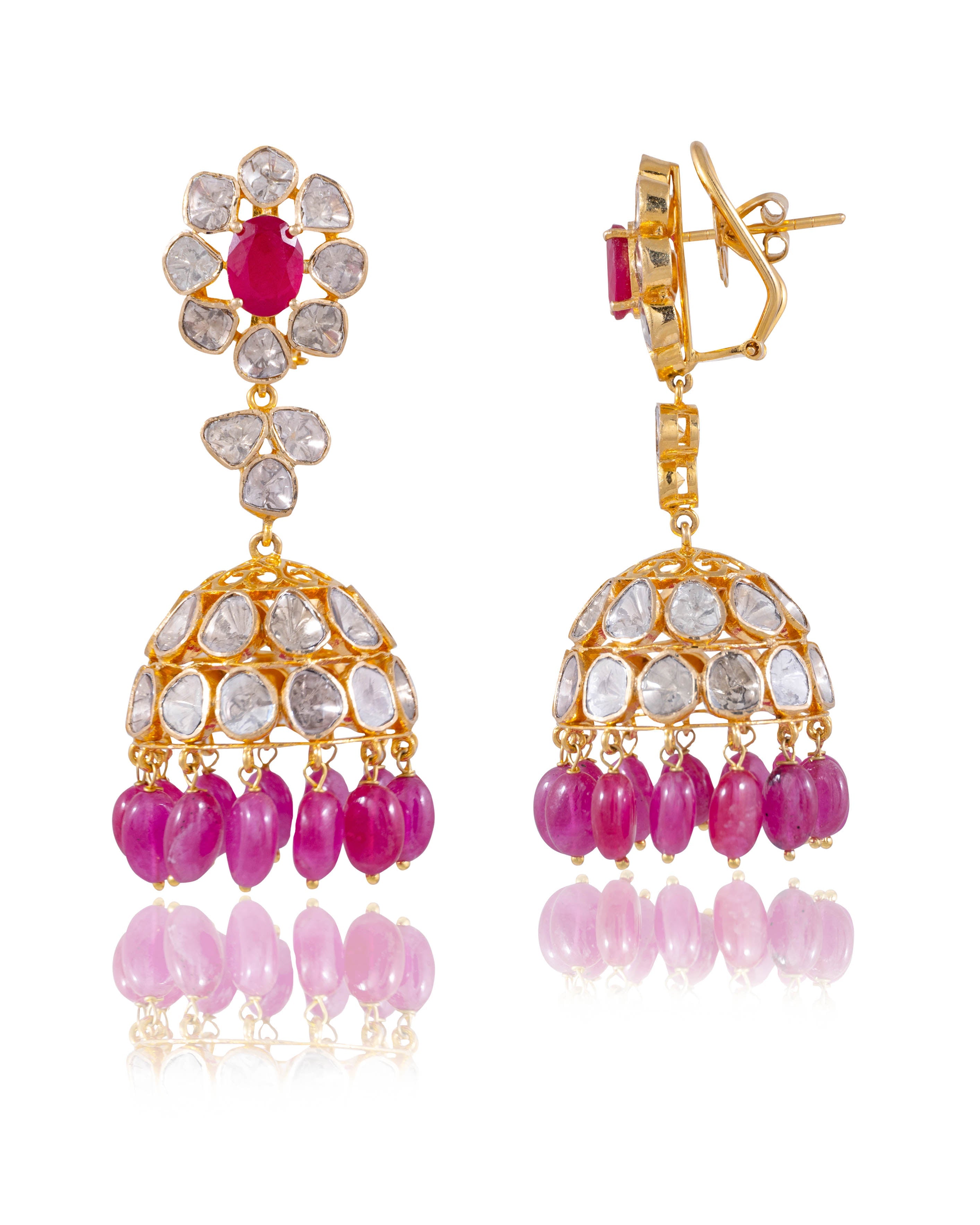 Aashika Polki Jhumkas