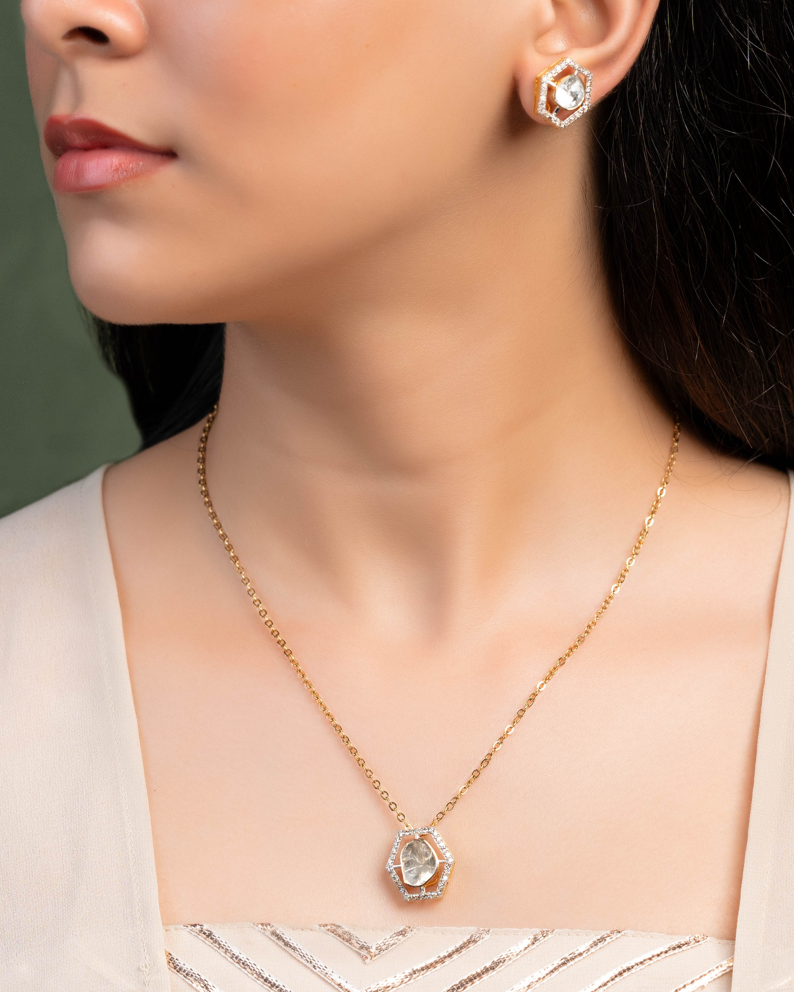 Tanuja Polki And Diamond Tops