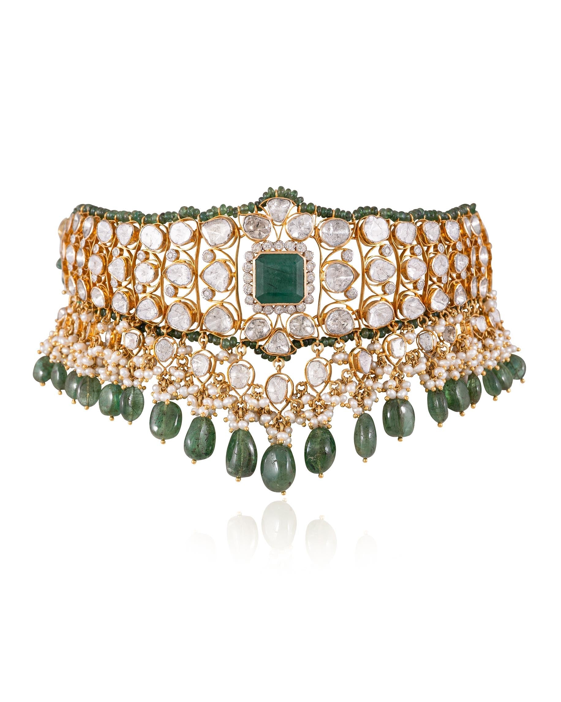 Raima Polki And Diamond Choker
