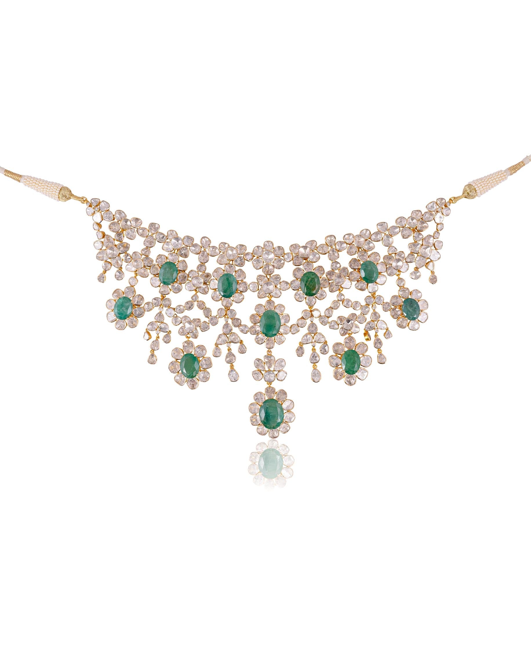 Benika Polki And Diamond Necklace