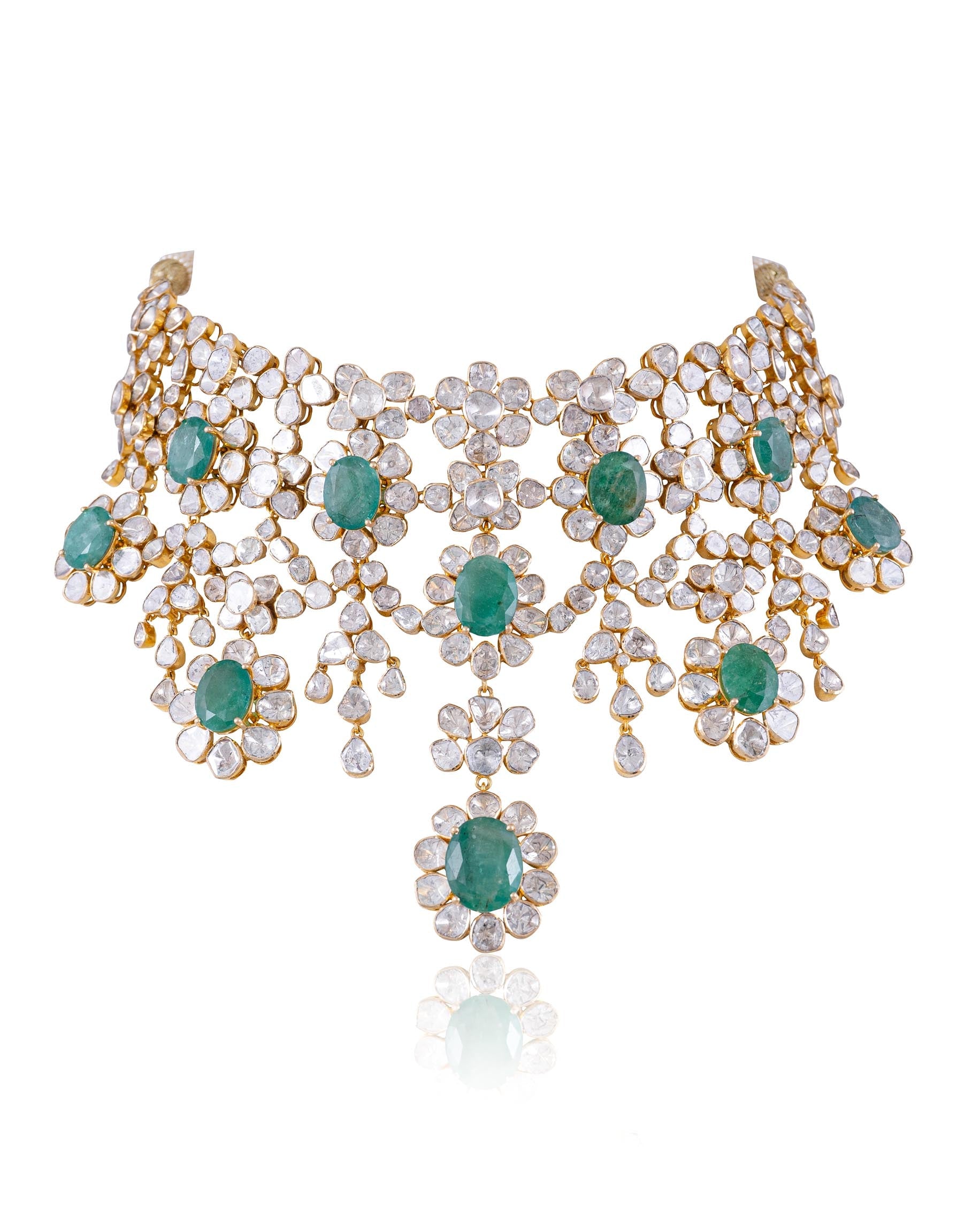 Benika Polki And Diamond Necklace