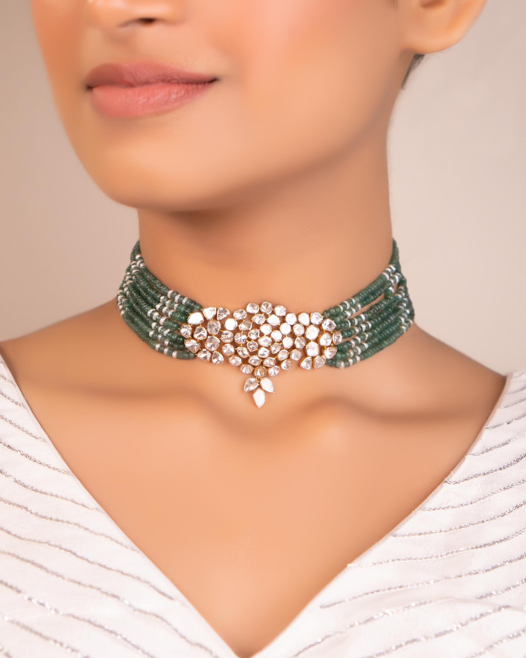 Rutuja Polki Bead Choker