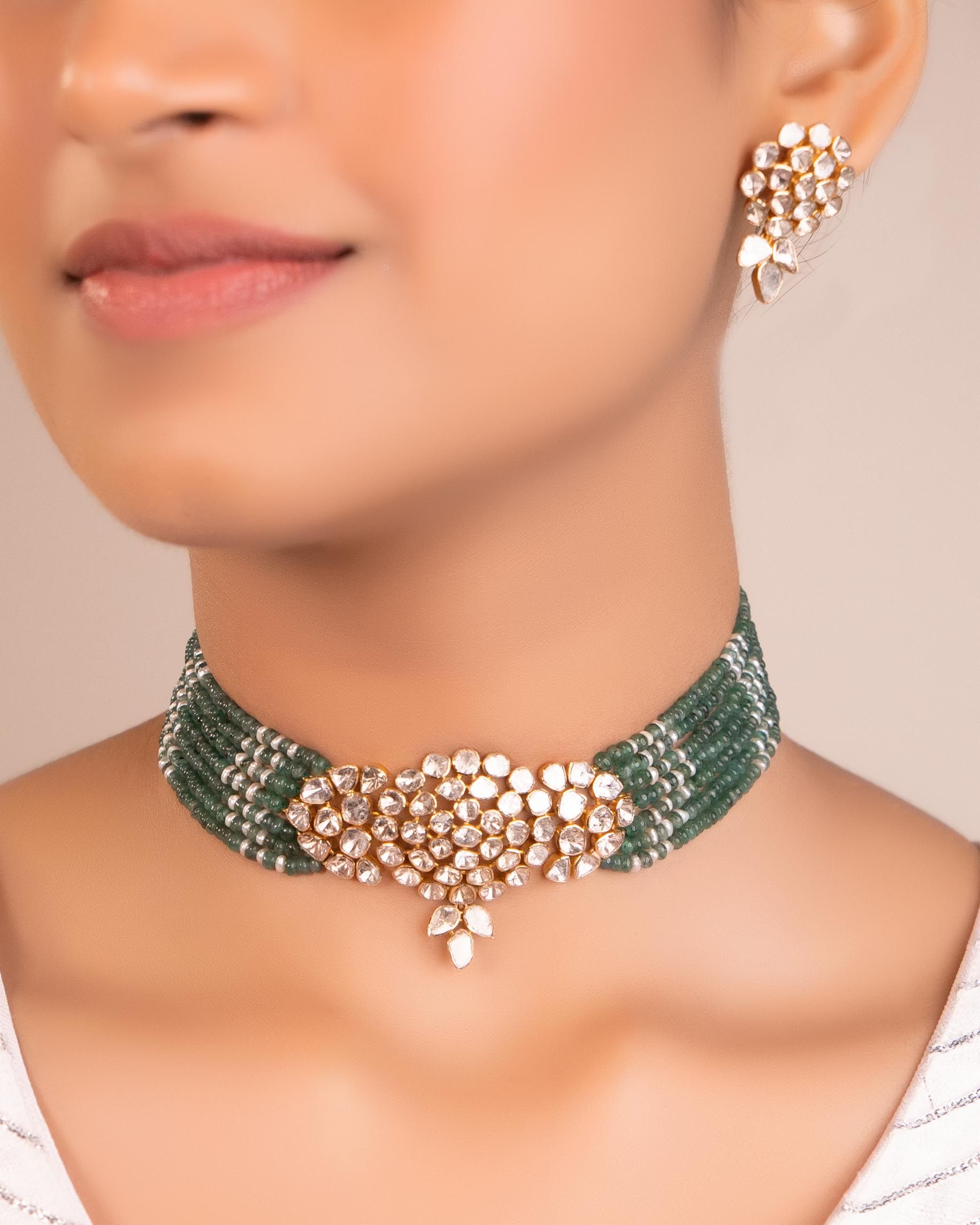 Rutuja Polki Bead Choker