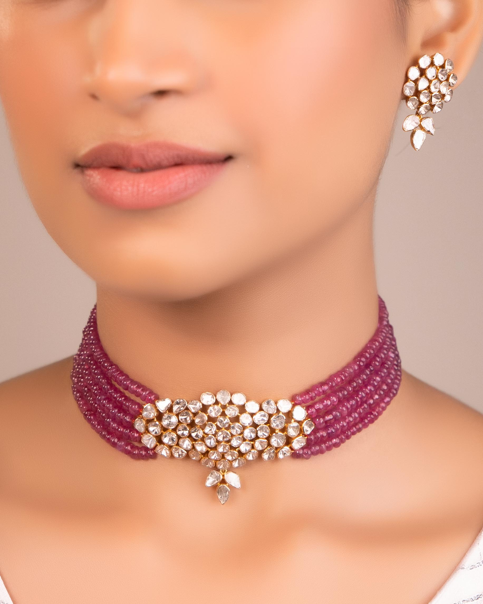 Naoma Polki Bead Choker