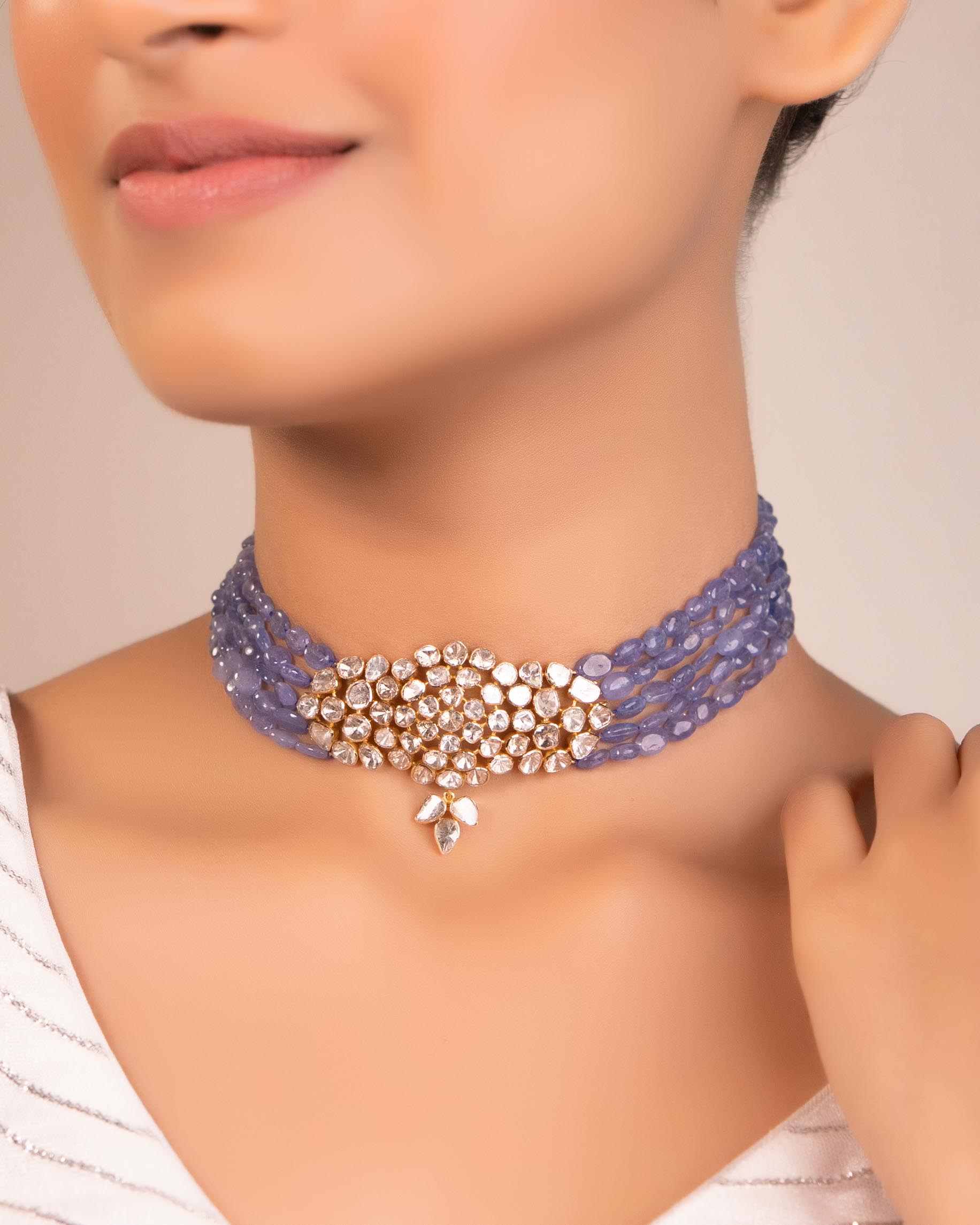 Stevie Polki Bead Choker
