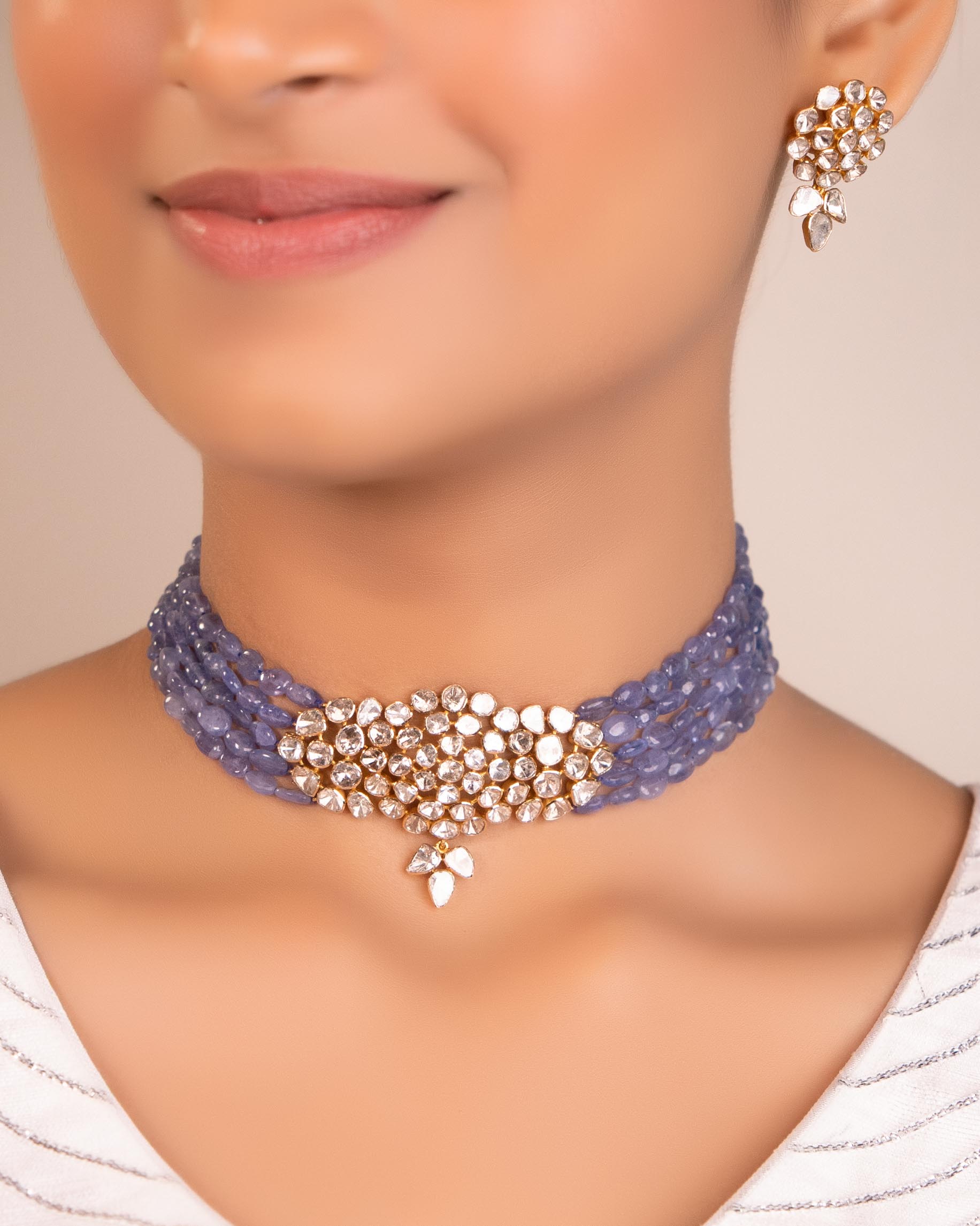 Stevie Polki Bead Choker