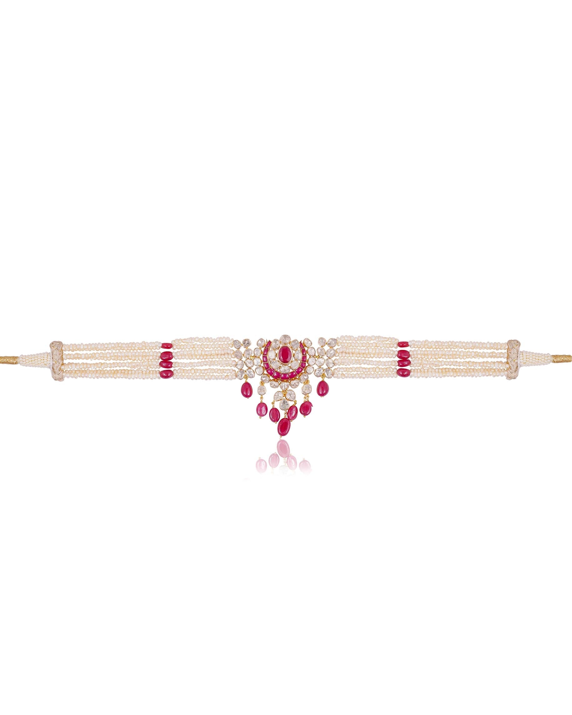 Shrushti Polki Bead Choker