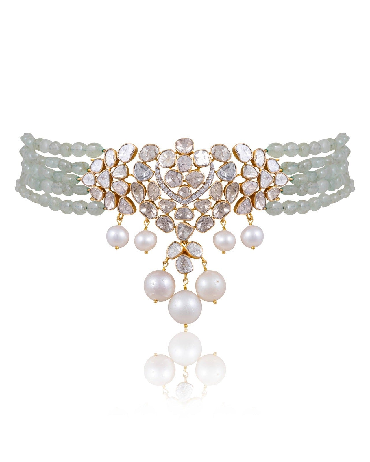 Sushmita Polki And Diamond Bead Choker