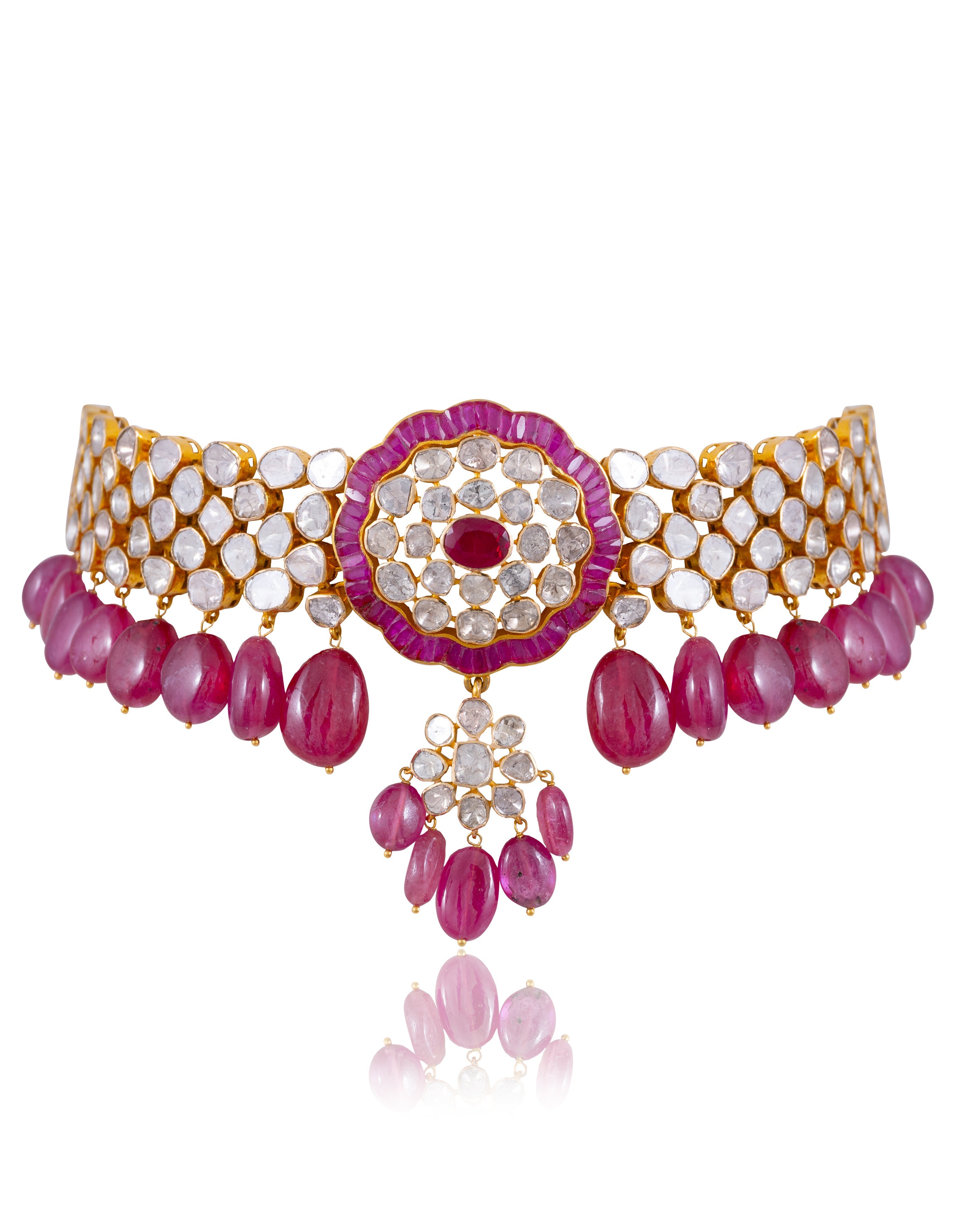 Jasmin Polki Bead Choker