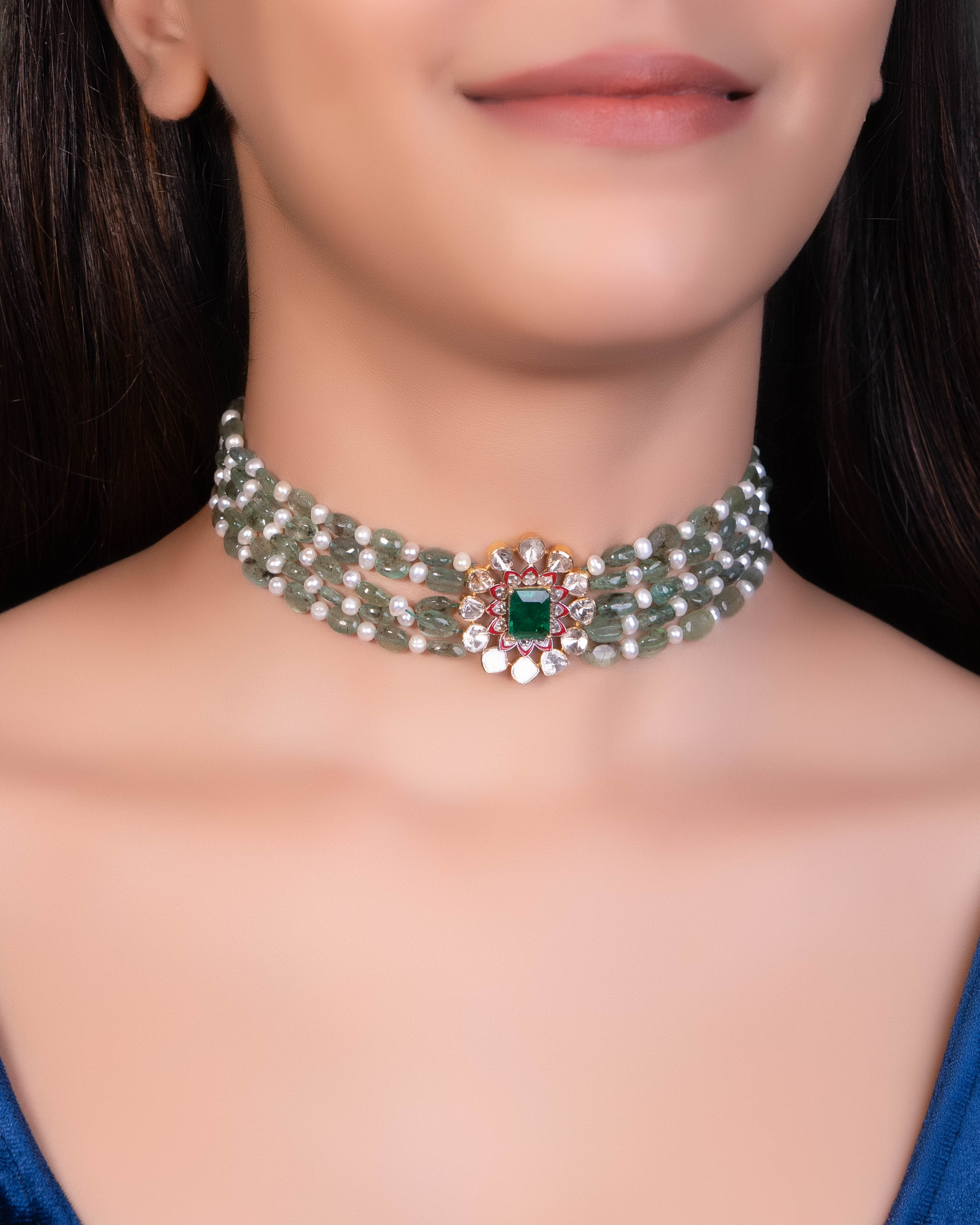 Vartika Polki Bead Choker
