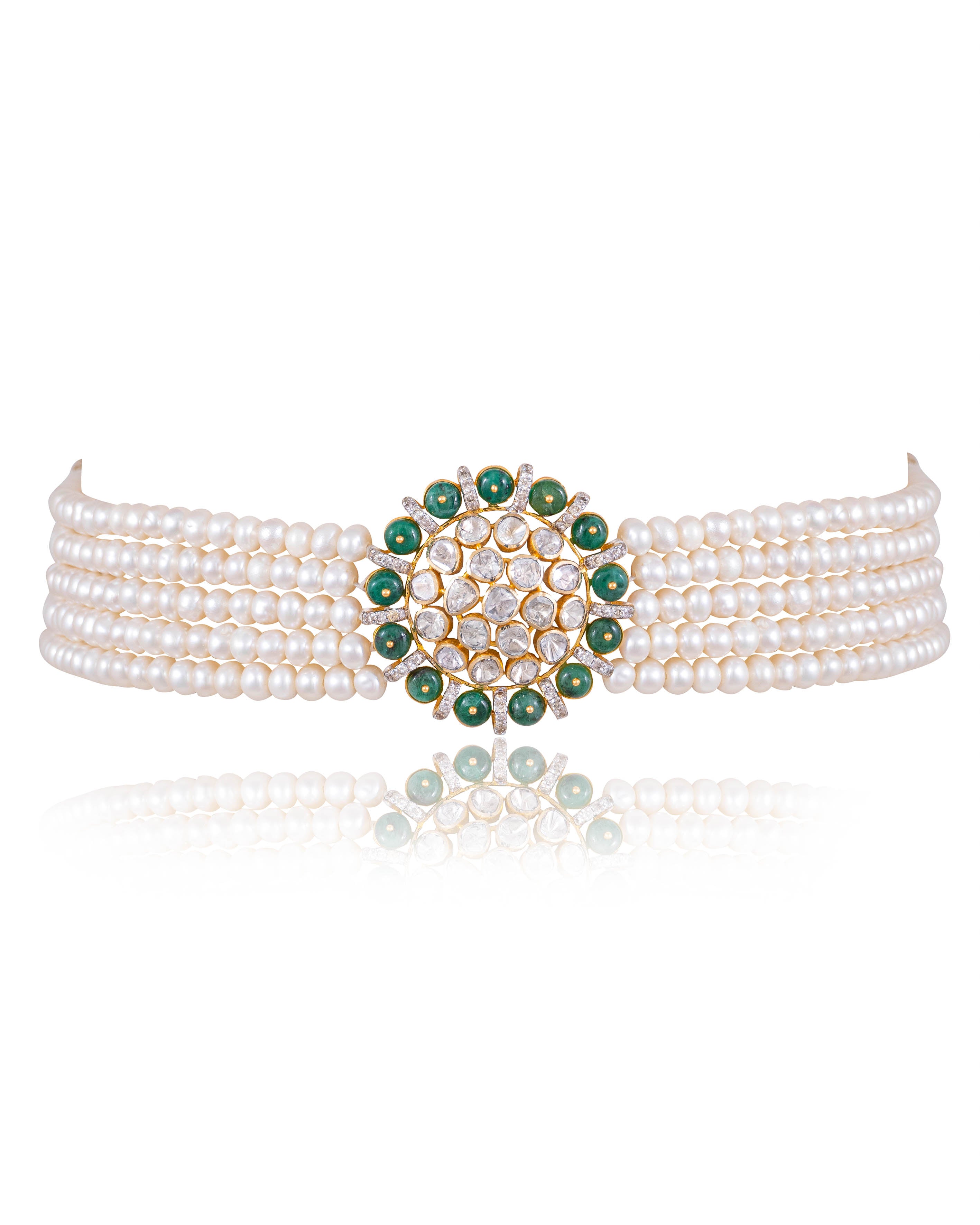 Ameena Polki Bead Choker