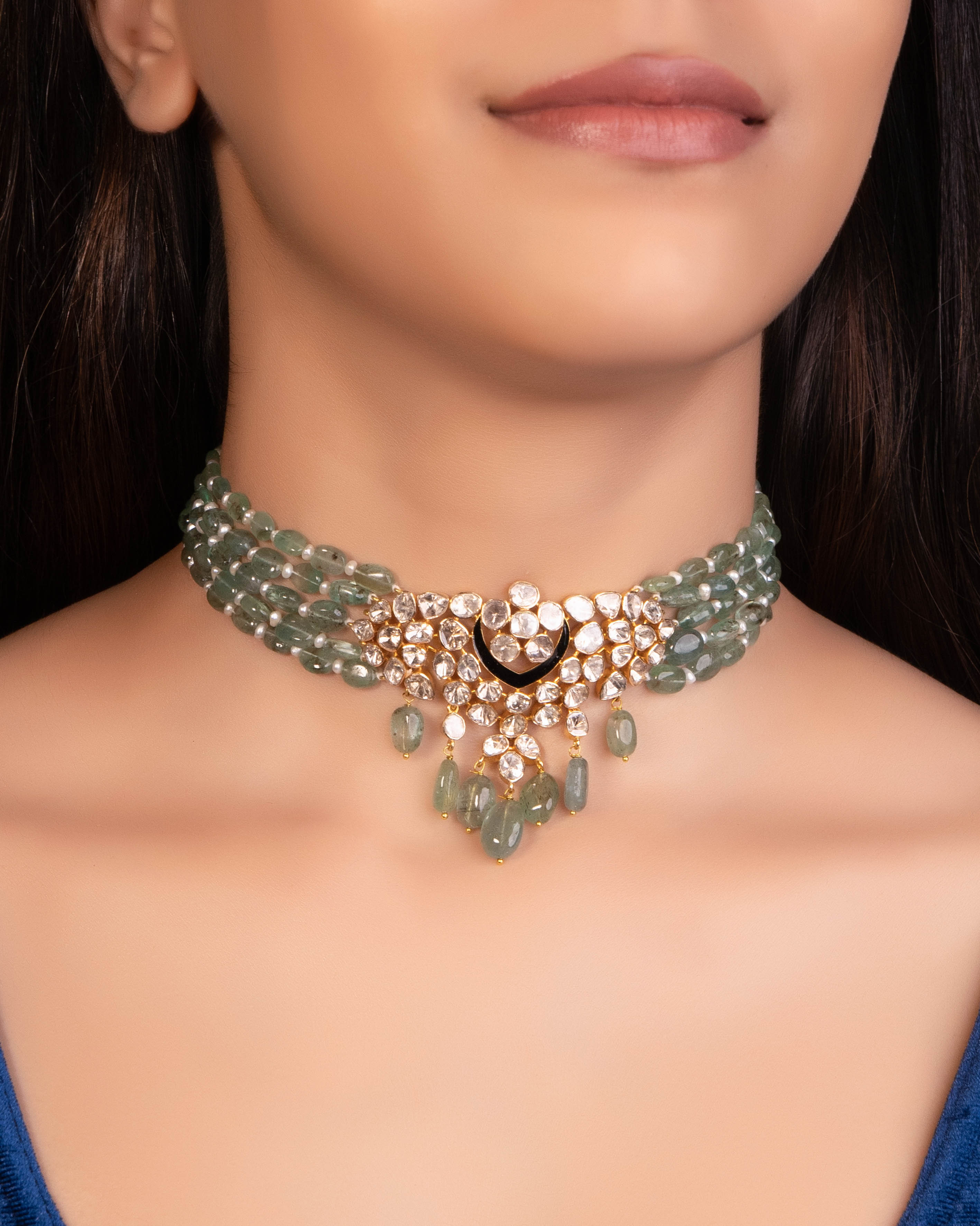 Ritu Polki Bead Choker