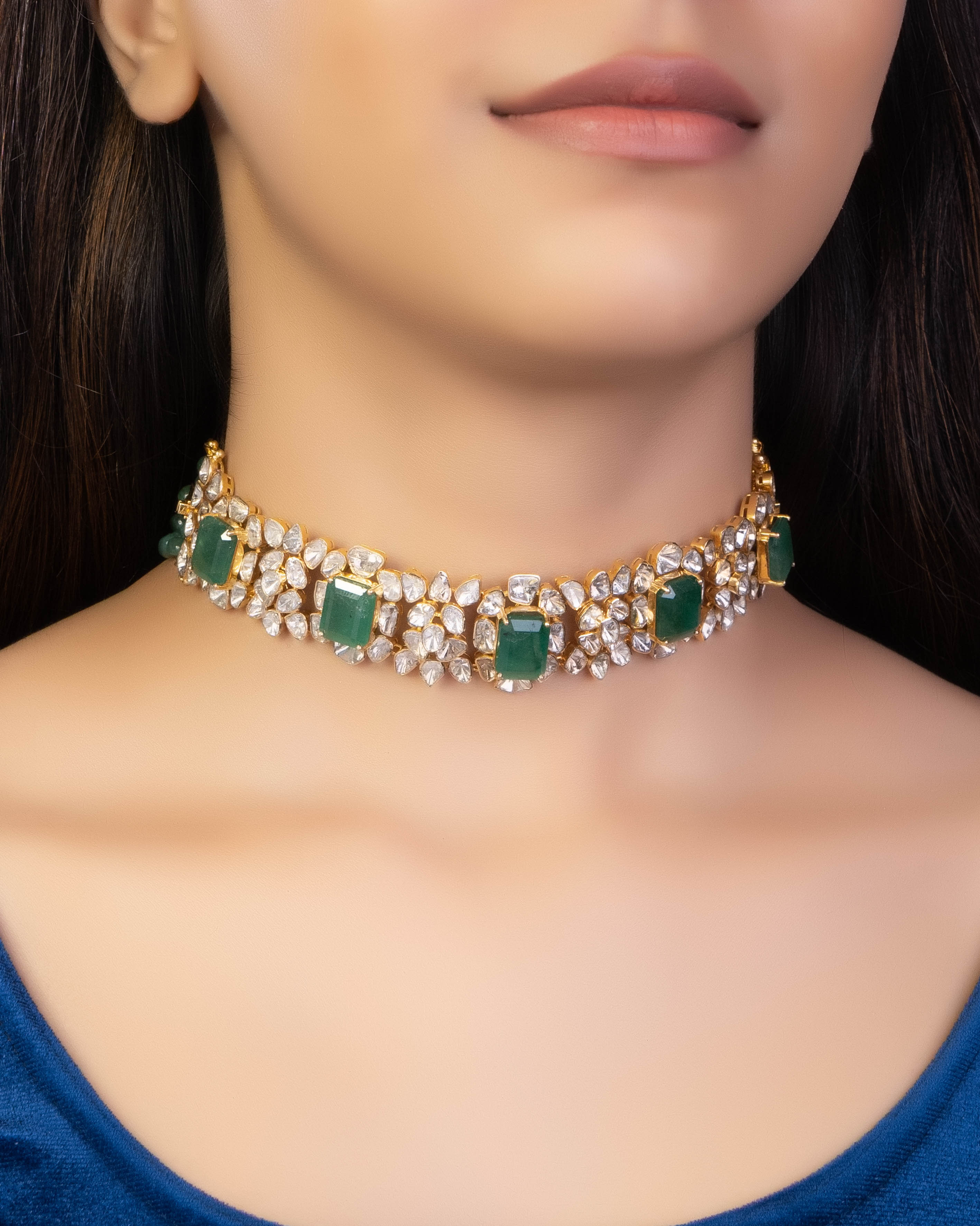 Sakina Polki Bead Choker