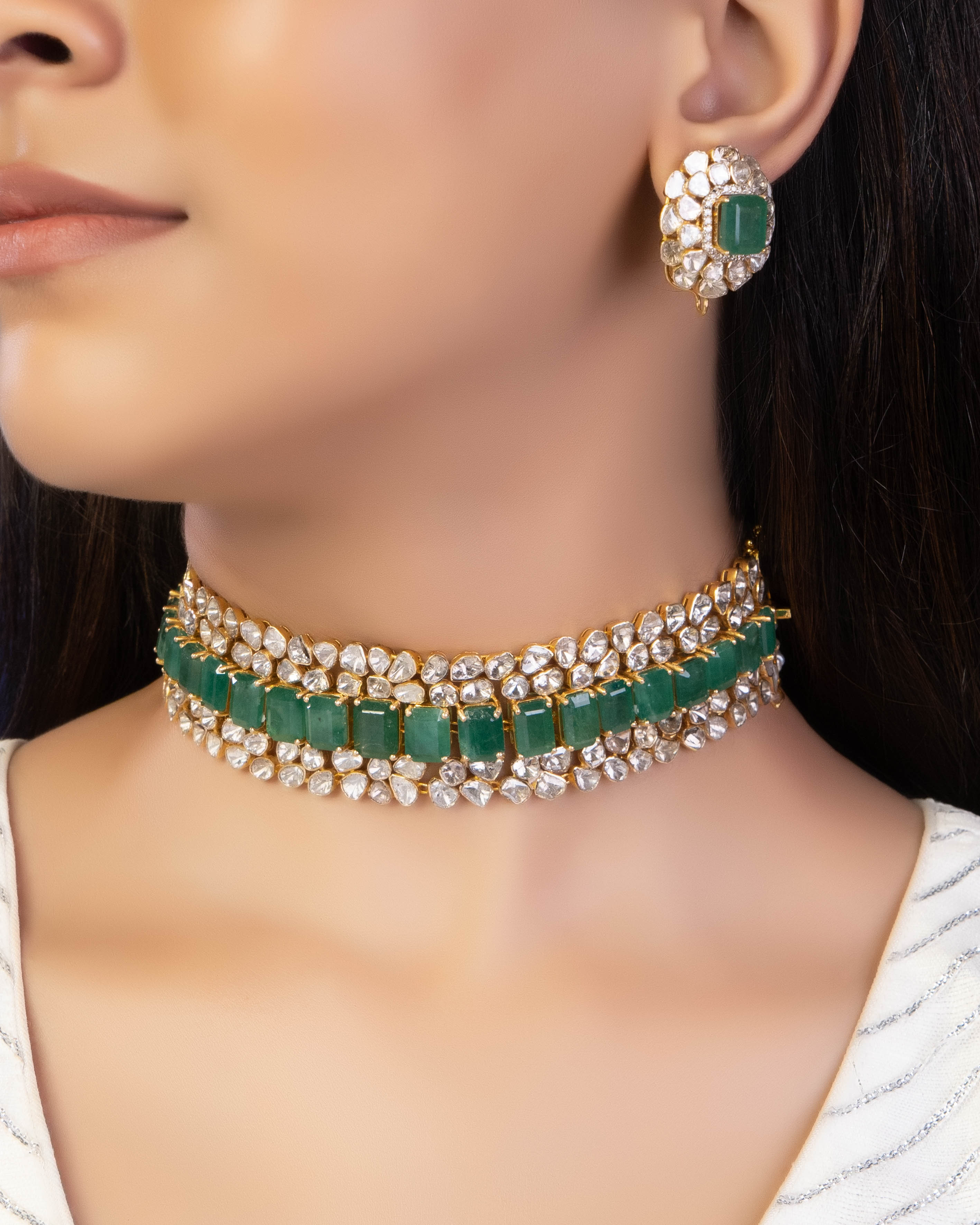 Vantasha Polki Bead Choker