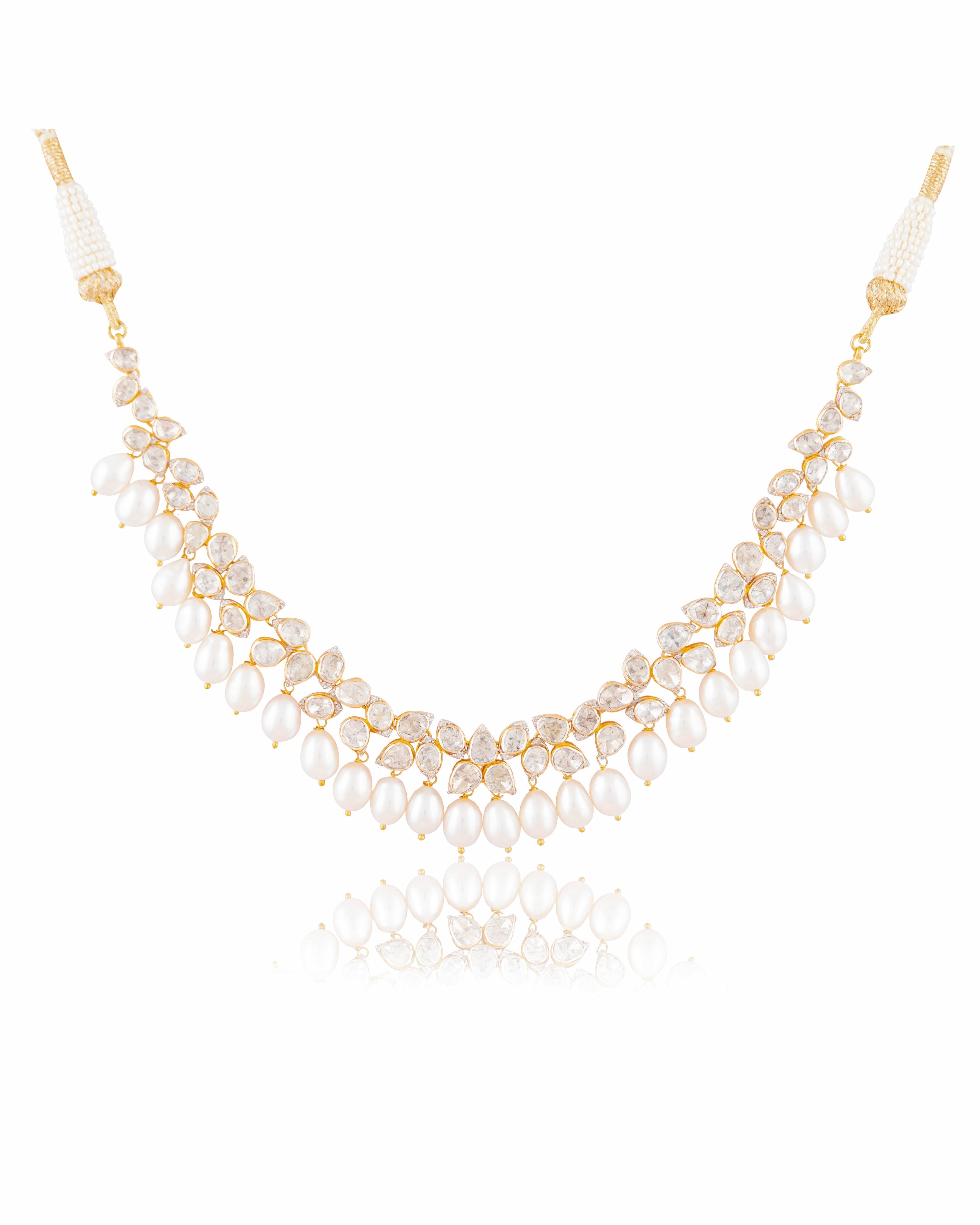 Advika Polki And Diamond Necklace