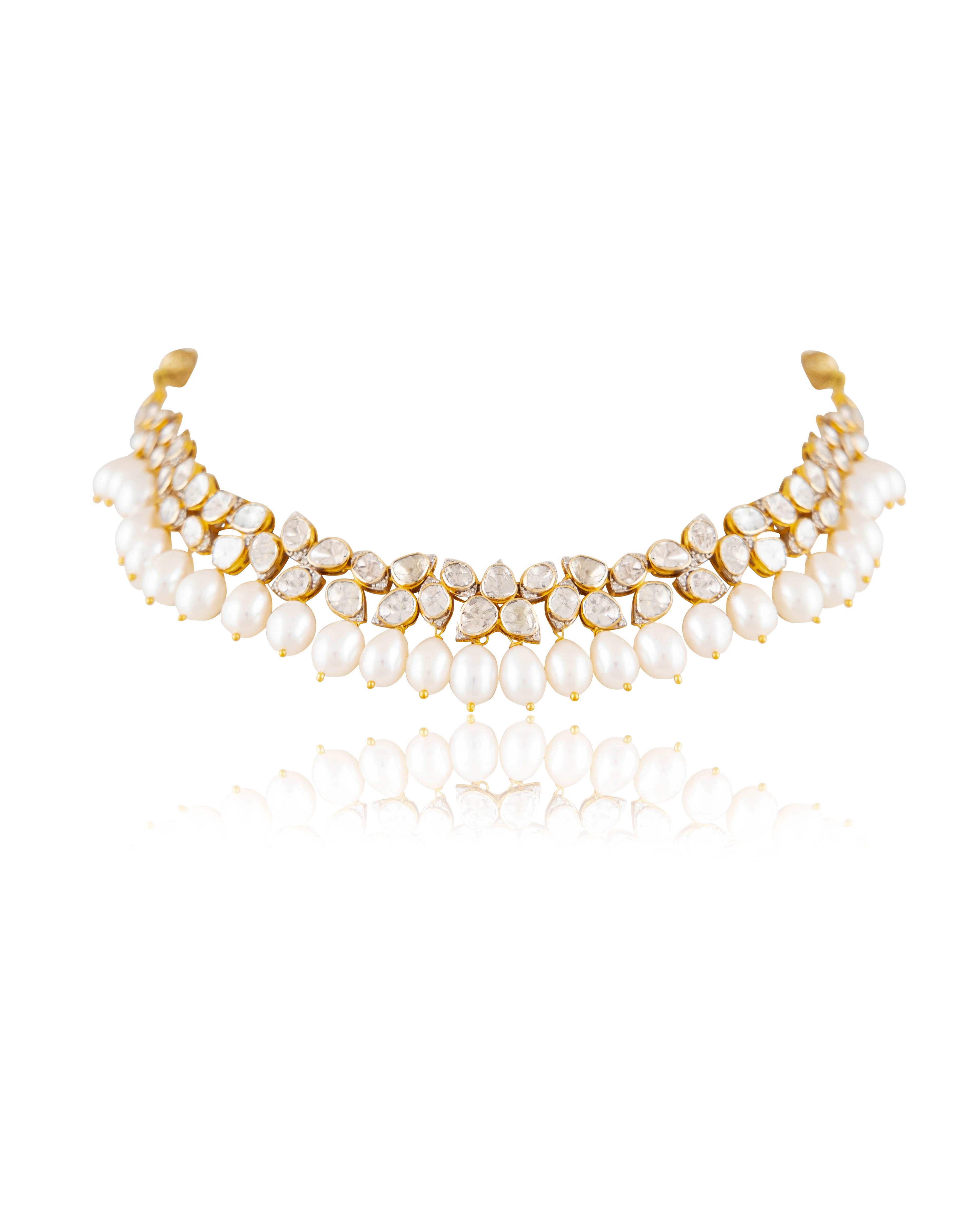 Advika Polki And Diamond Necklace