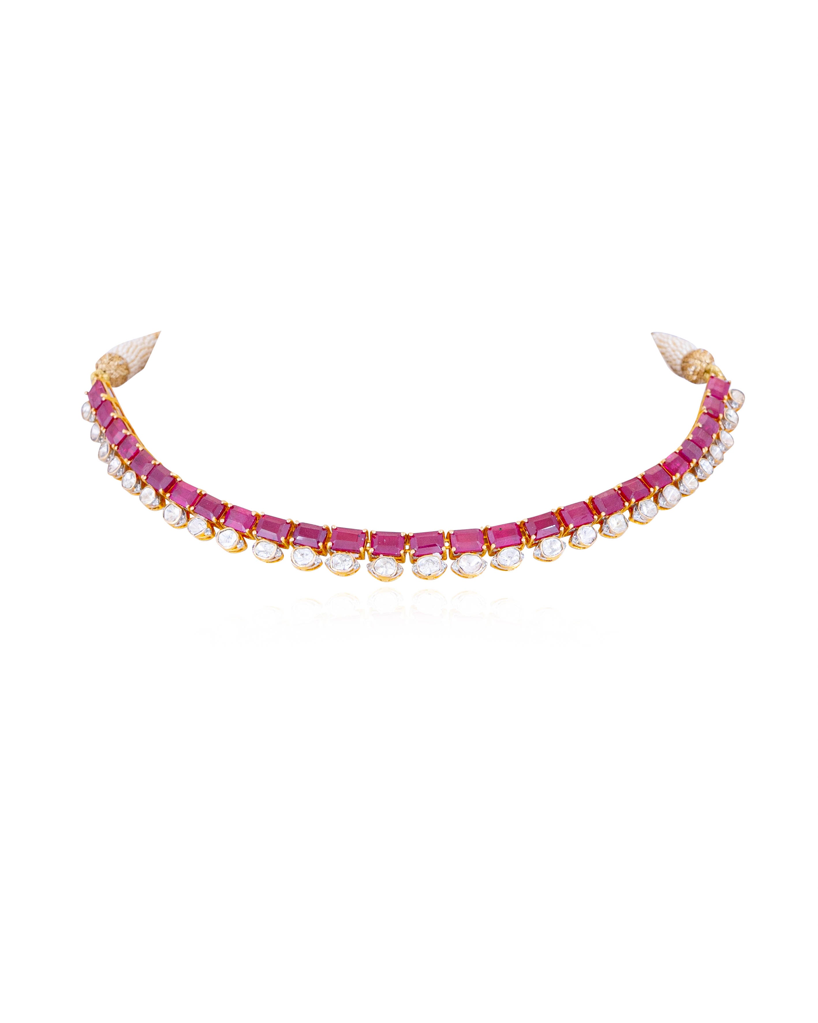 Rutuja Polki And Diamond Necklace