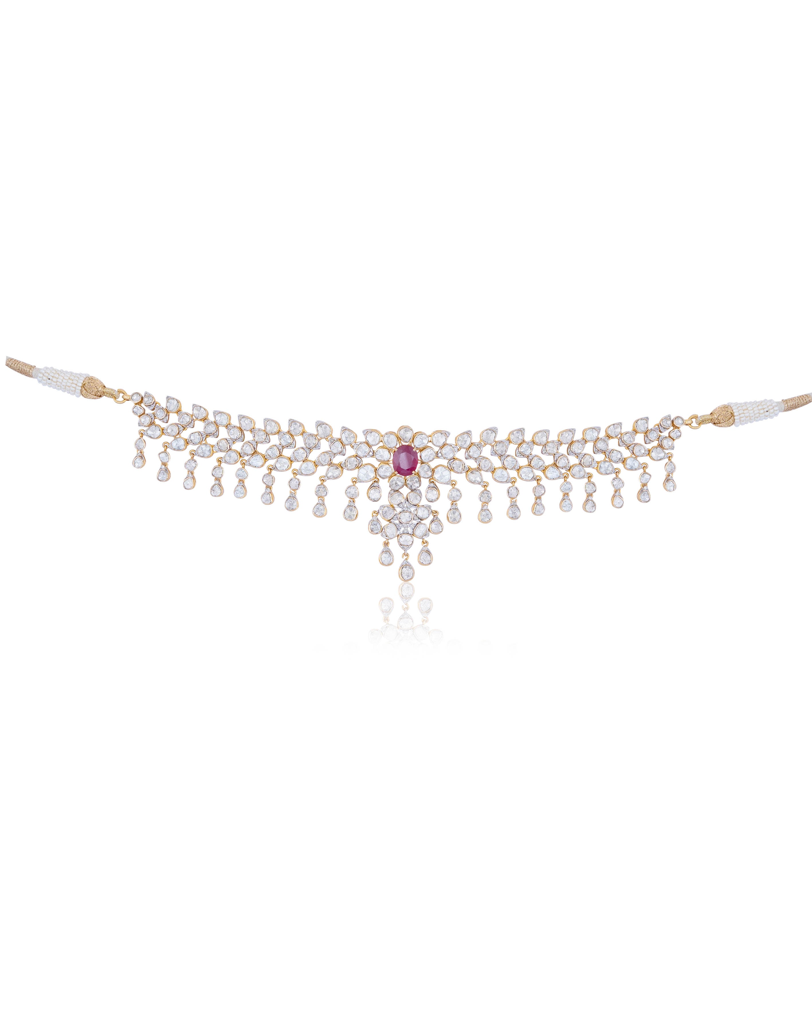 Atiya Polki And Diamond Necklace