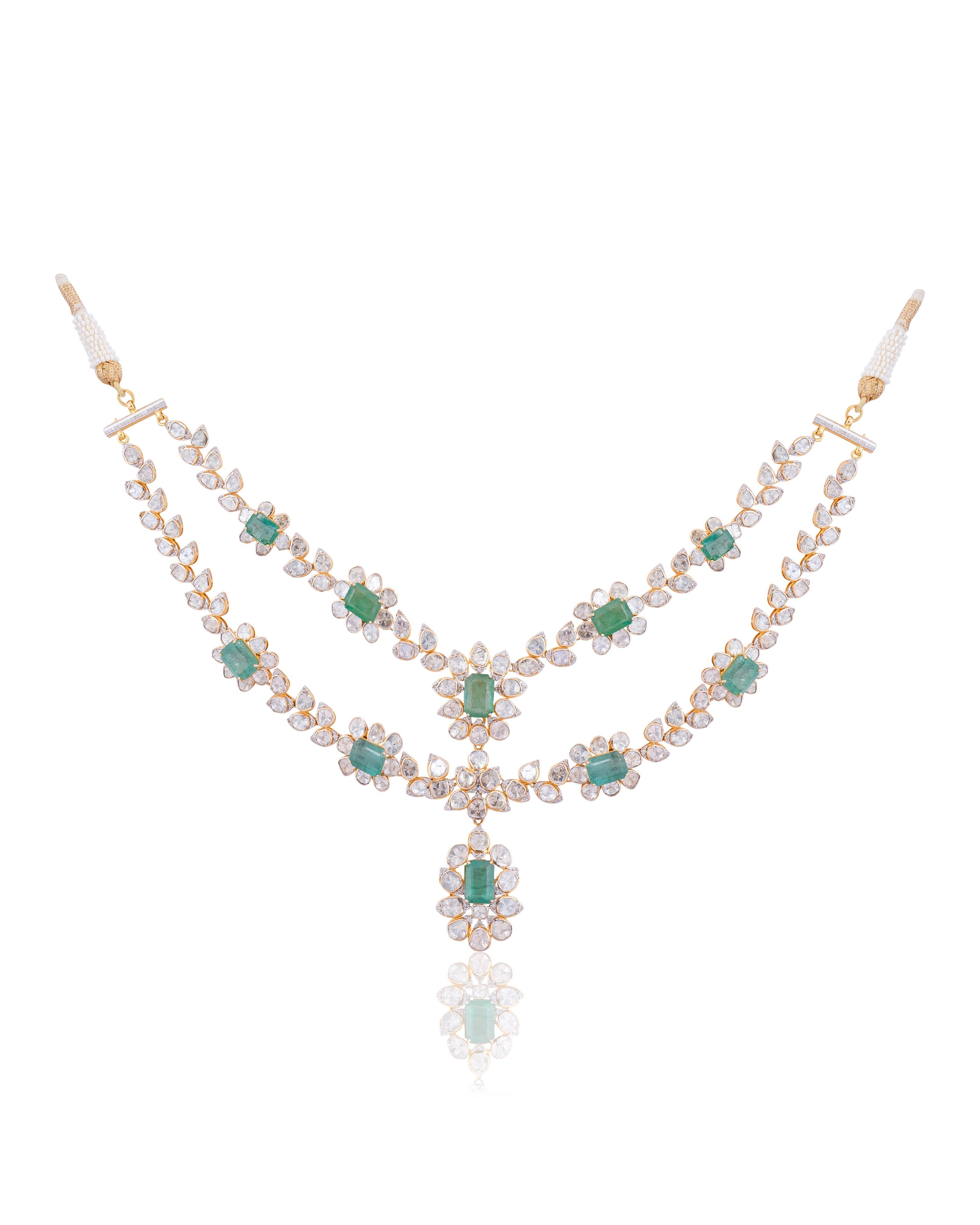 Aradhita Polki And Diamond Long Necklace