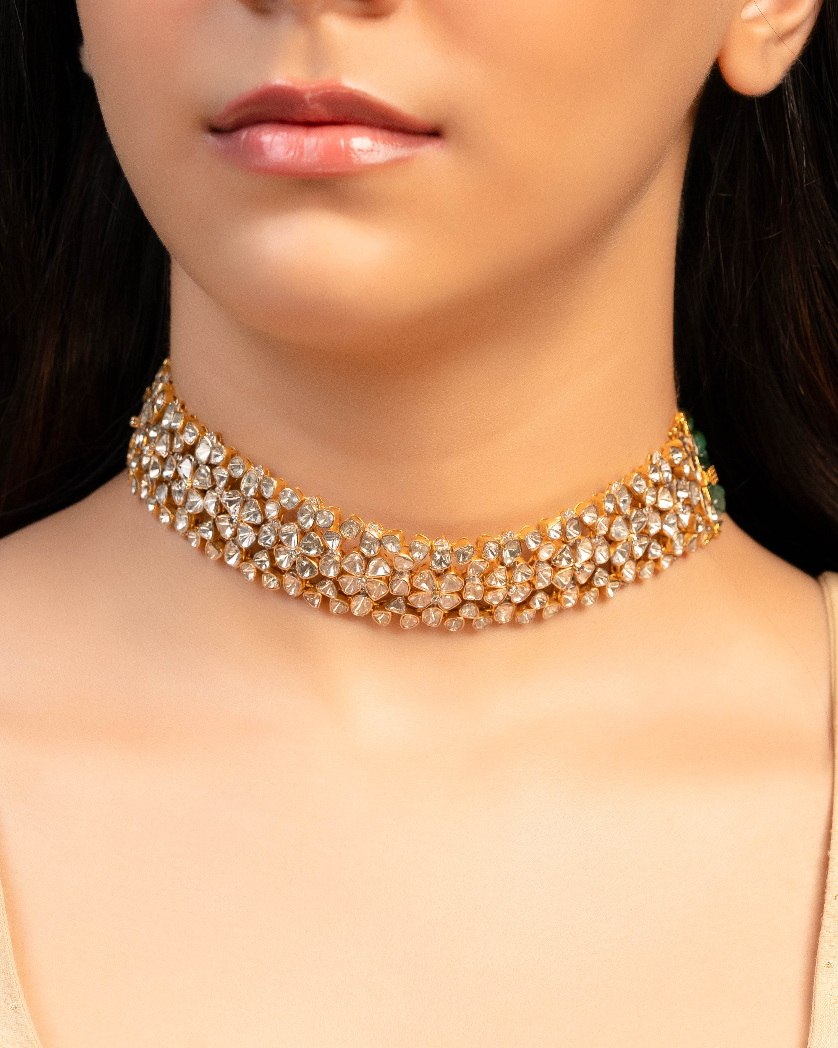 Samiksha Polki And Diamond Choker
