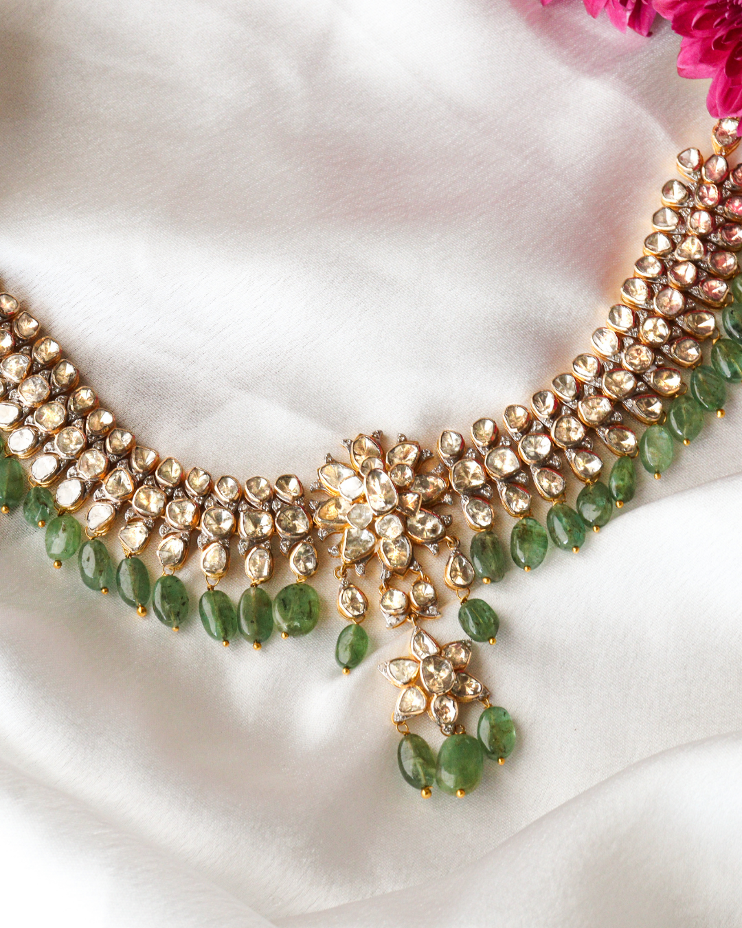 Odeline Polki And Diamond Choker