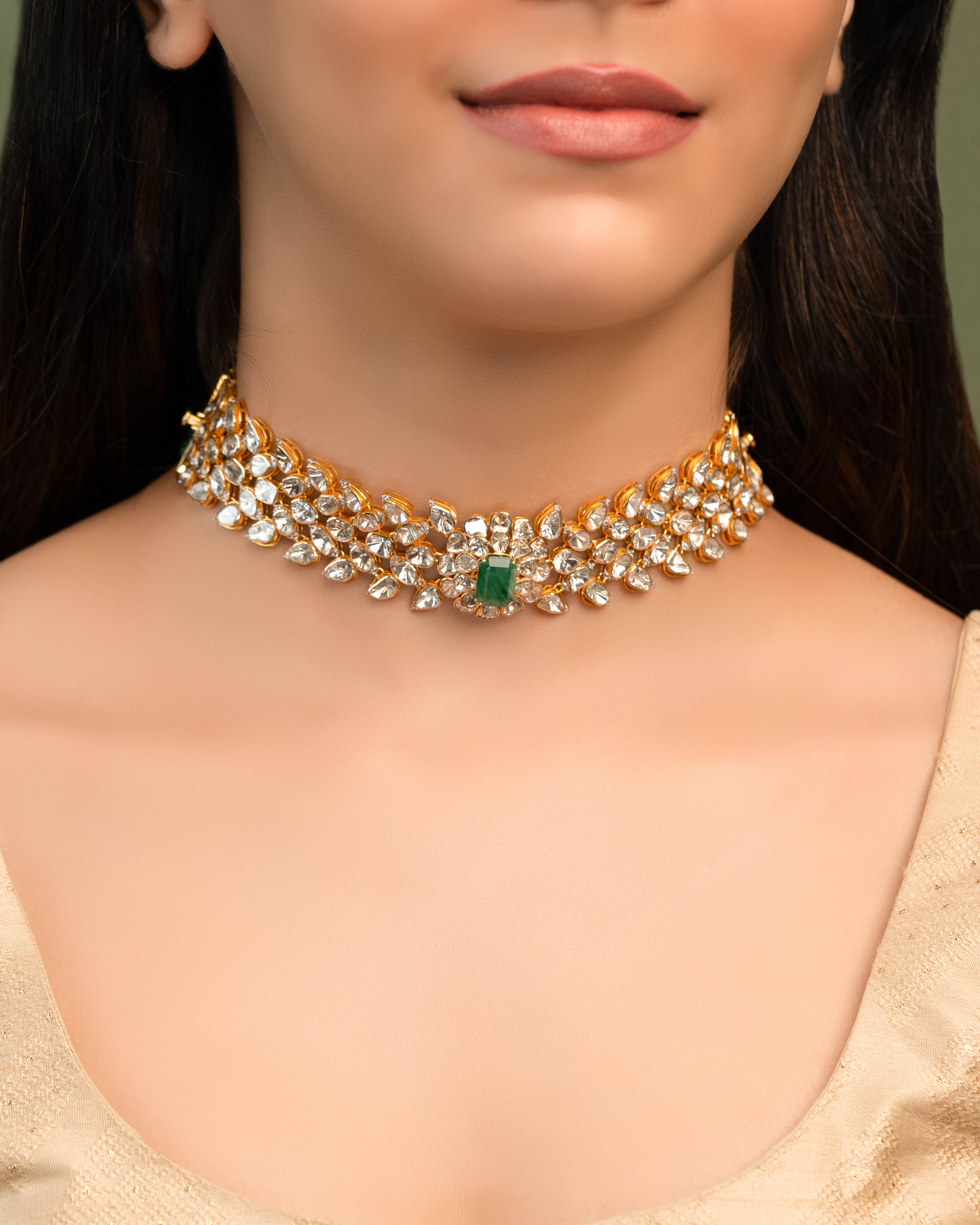 Zia Polki And Diamond Choker