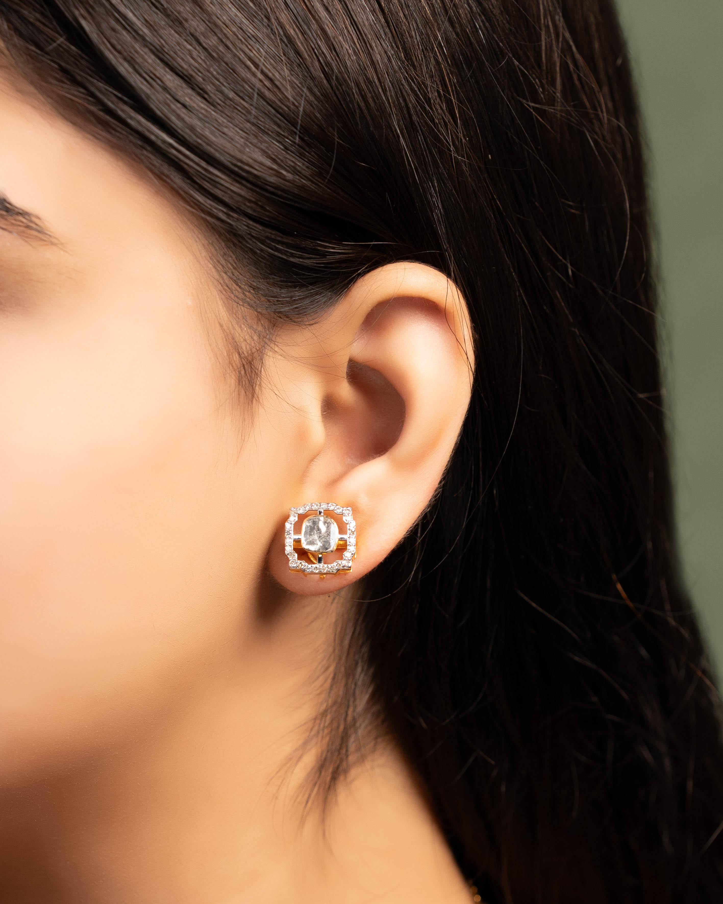 Priyanshi Pendant And Vidya Tops Polki And Diamond Set