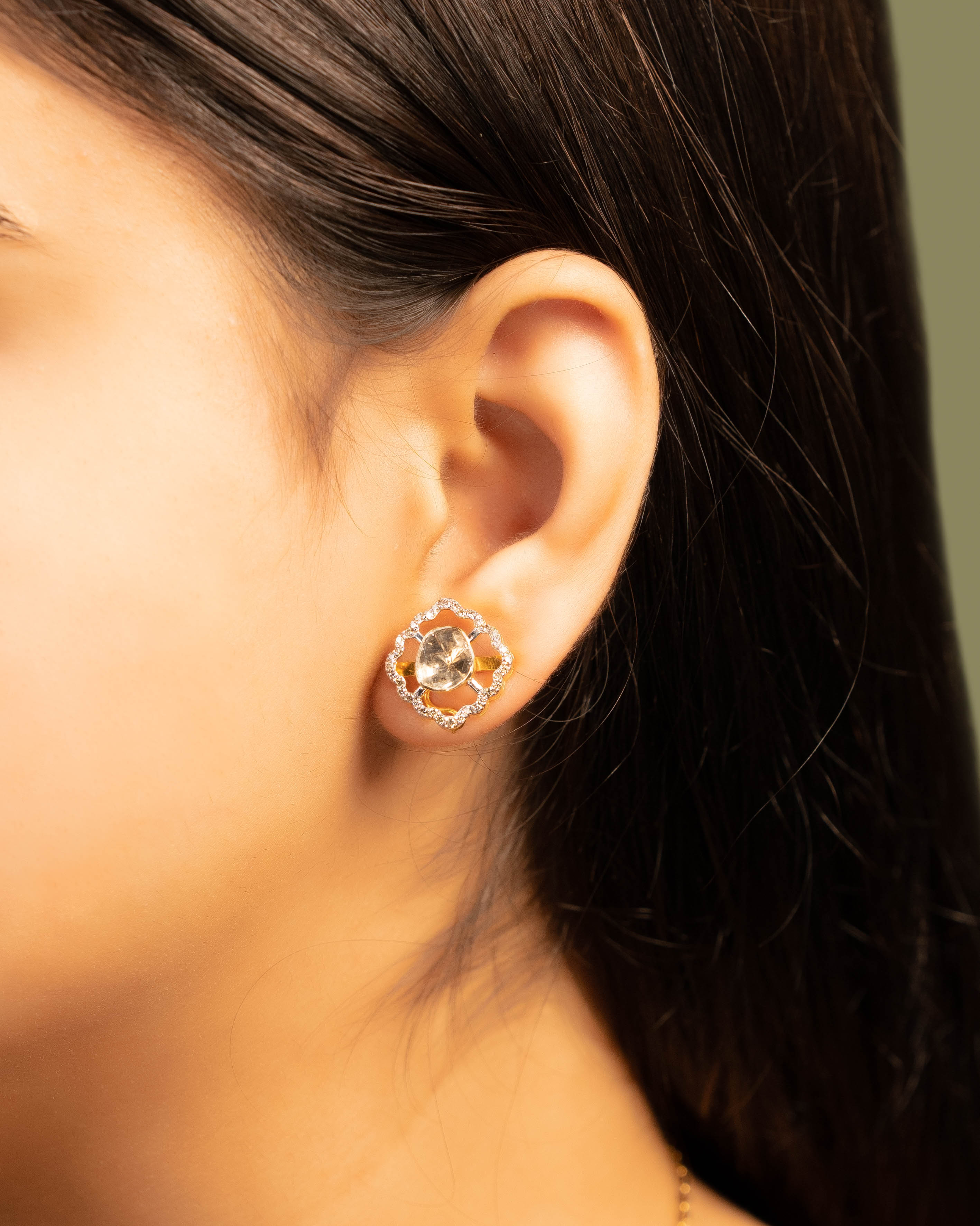 Tejaswi Pendant And Kirti Tops Polki And Diamond Set