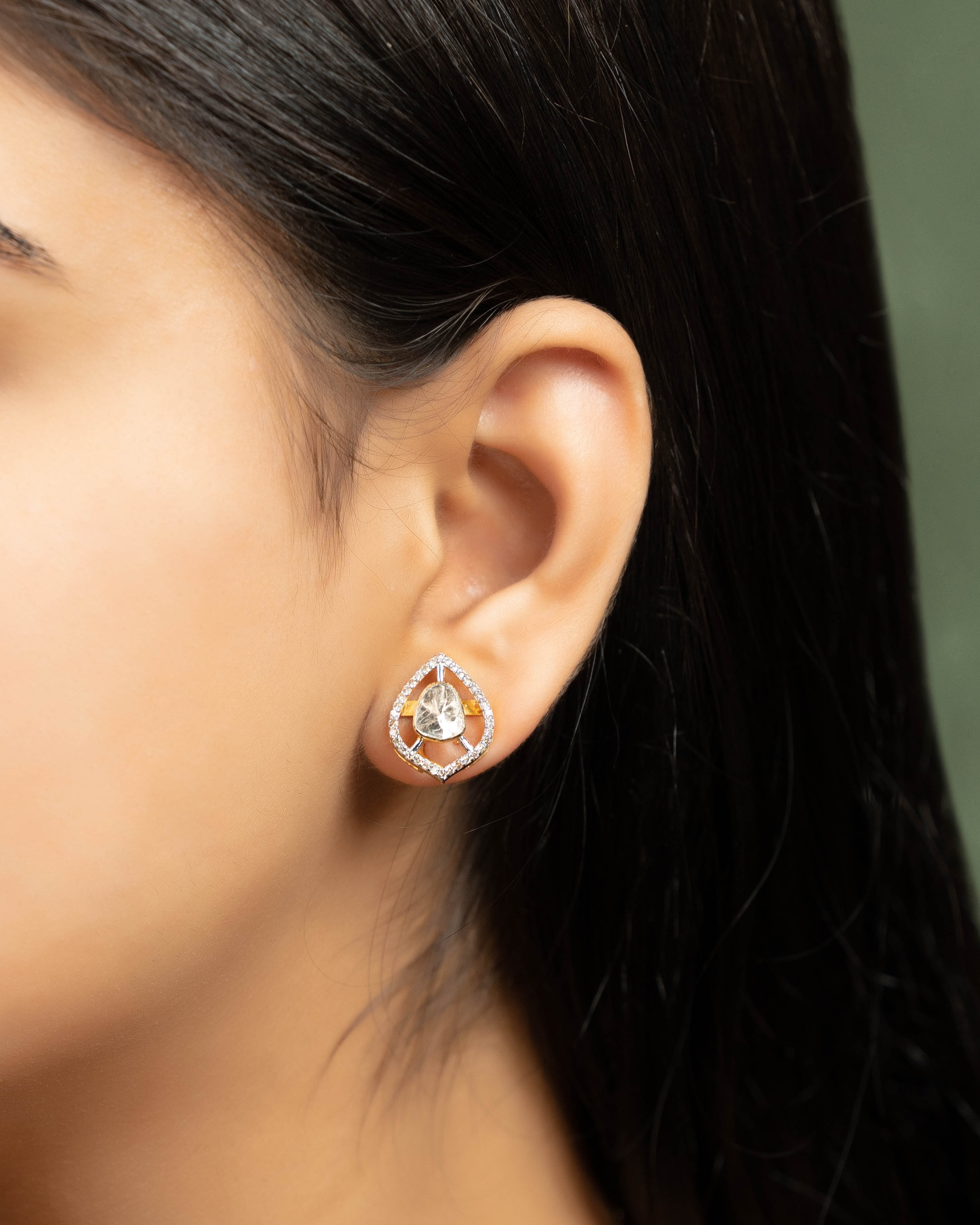 Jessica Pendant And Ria Tops Polki And Diamond Set