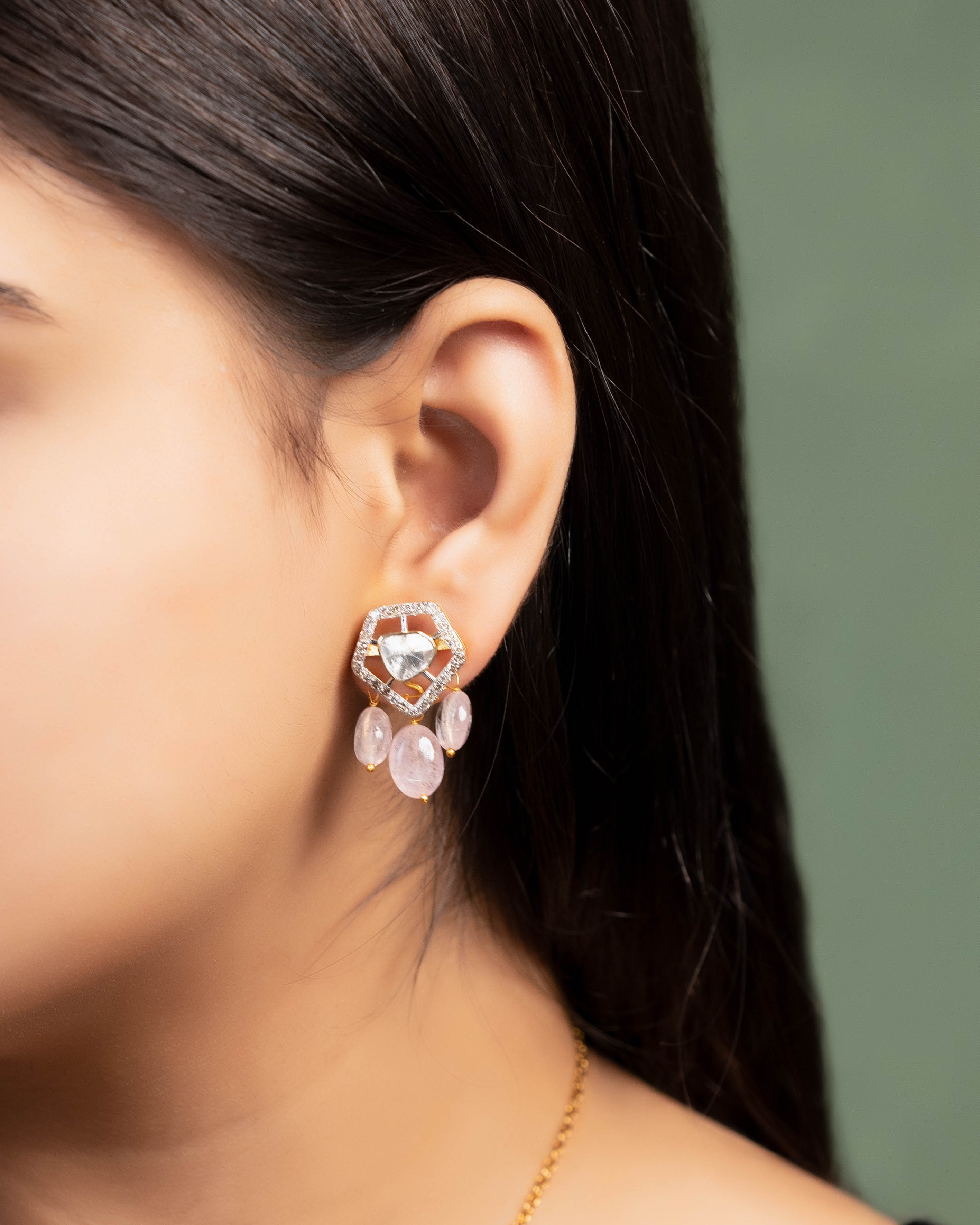 Valeria Pendant And Falguni Tops Polki And Diamond Set