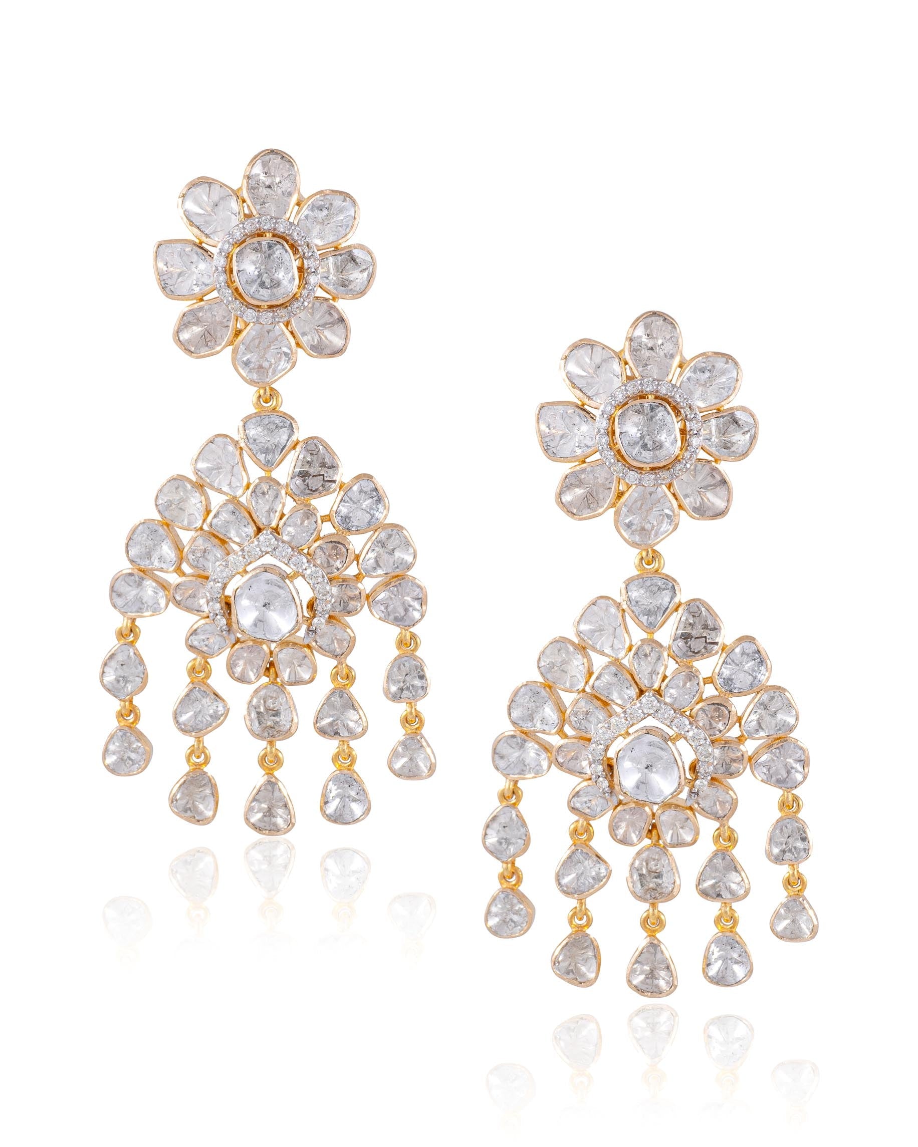 Goenka Choker And Nia Earrings Polki Diamond Set