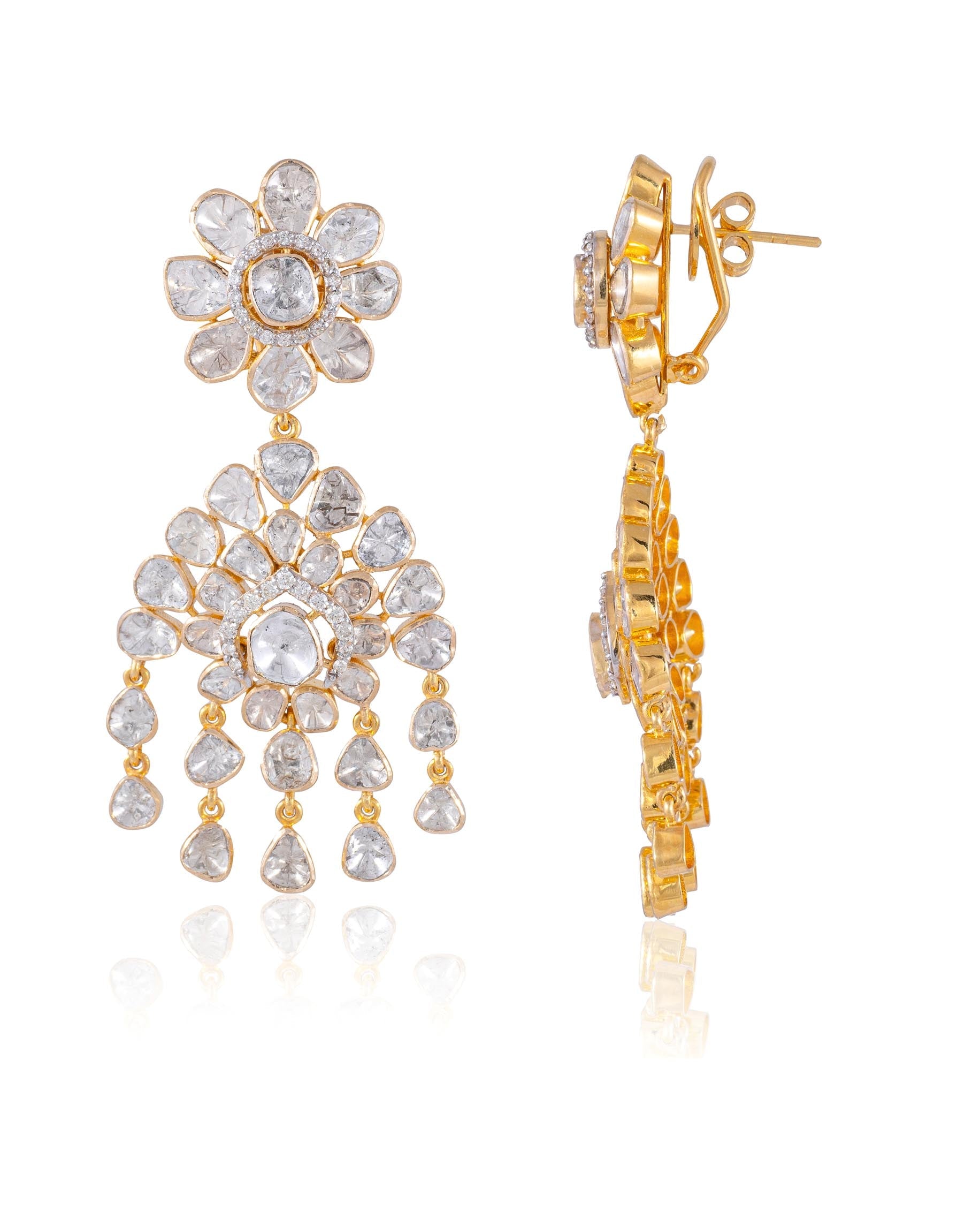 Goenka Choker And Nia Earrings Polki Diamond Set
