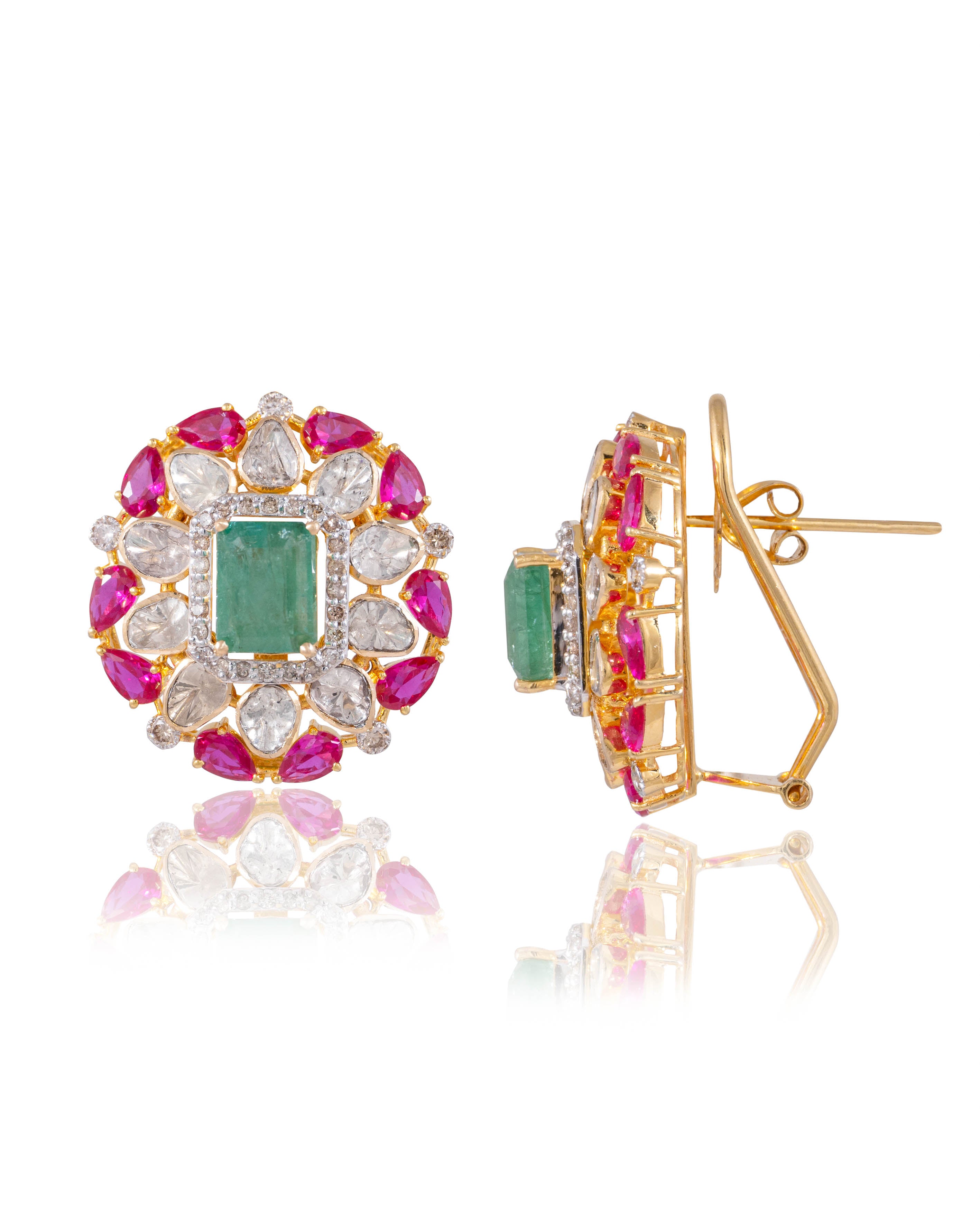 Aabida Polki And Diamond Tops