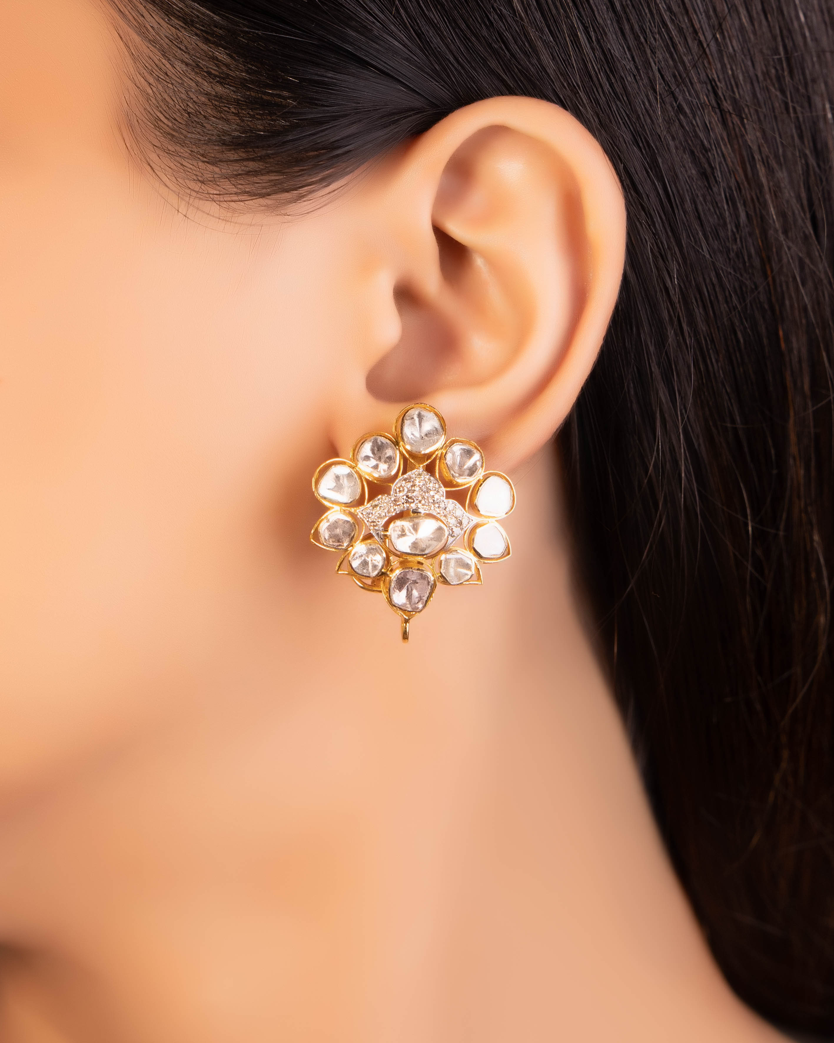 Trusha Polki And Diamond Tops