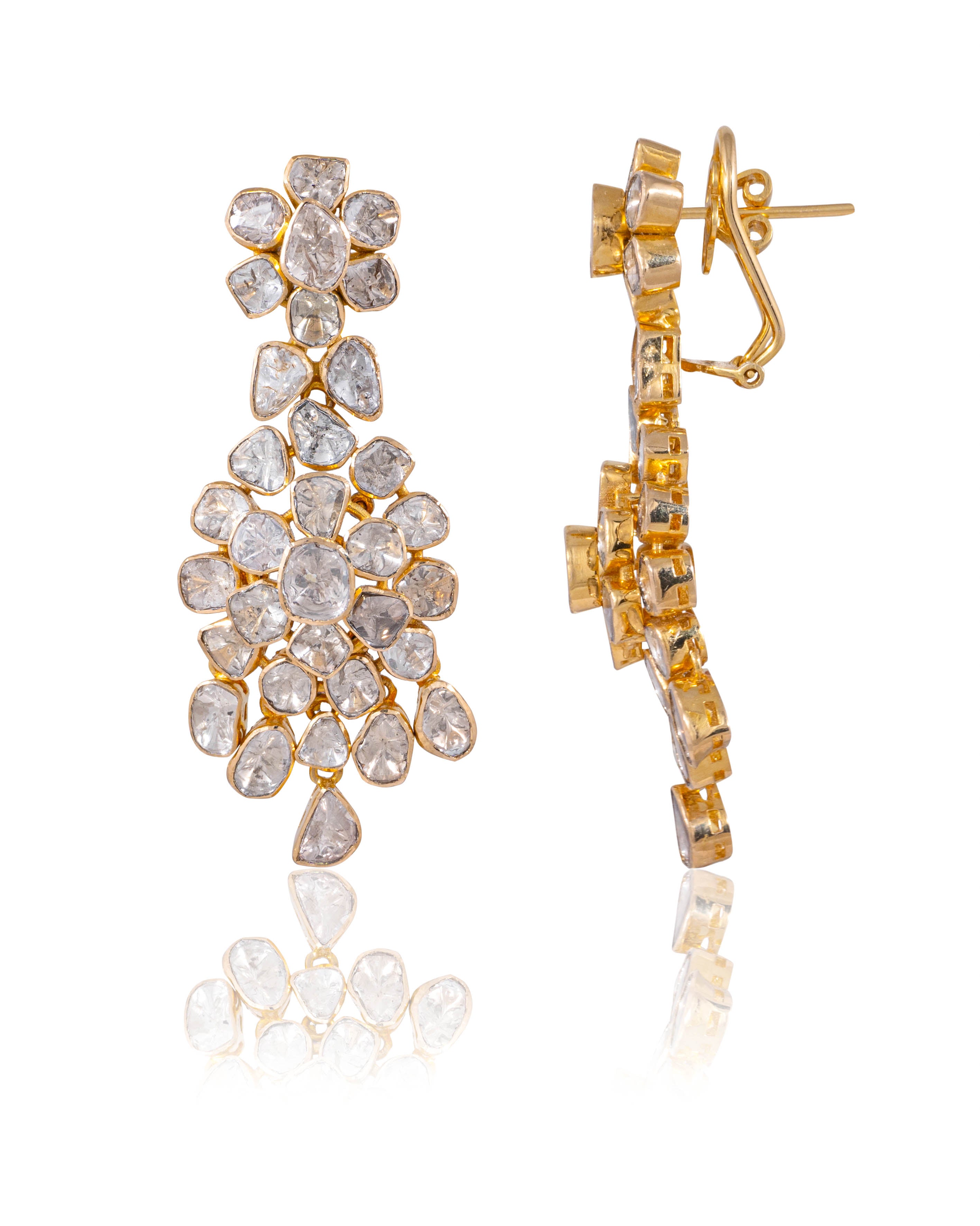 Siddhi Polki Long Earrings