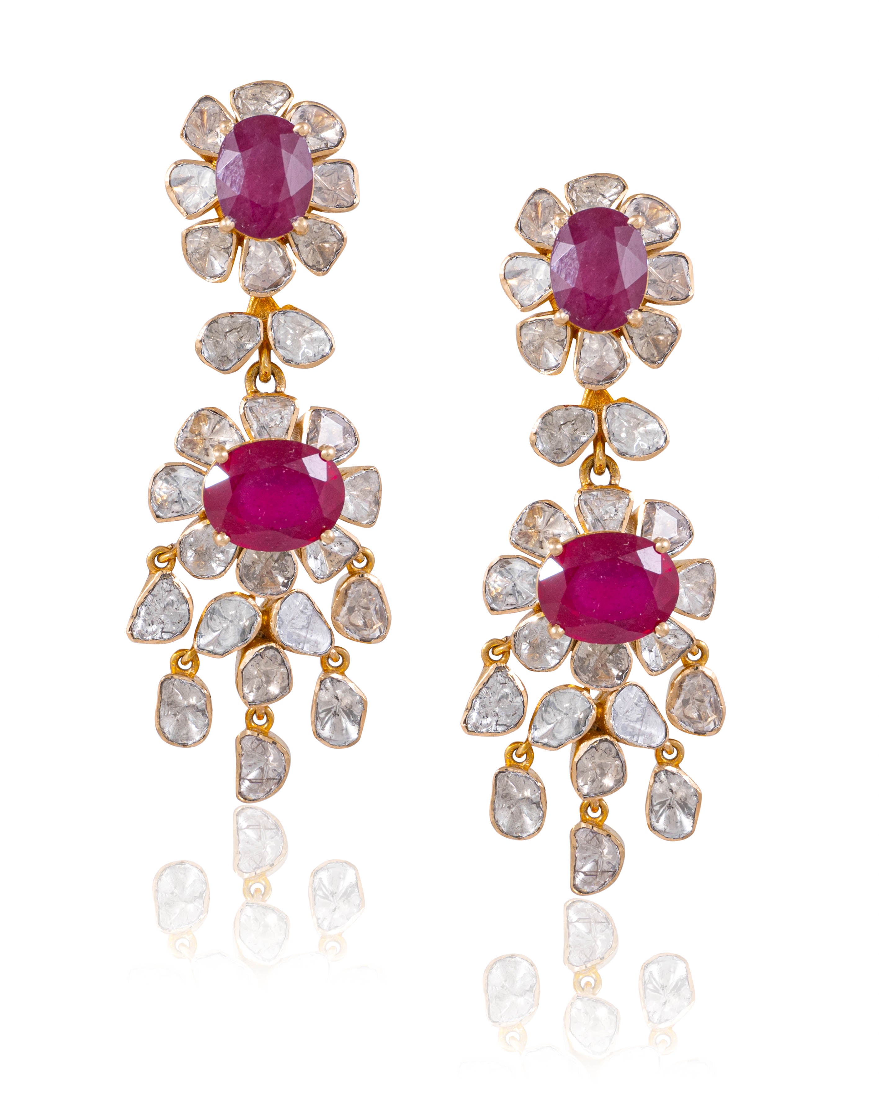 Aashika Polki Long Earrings