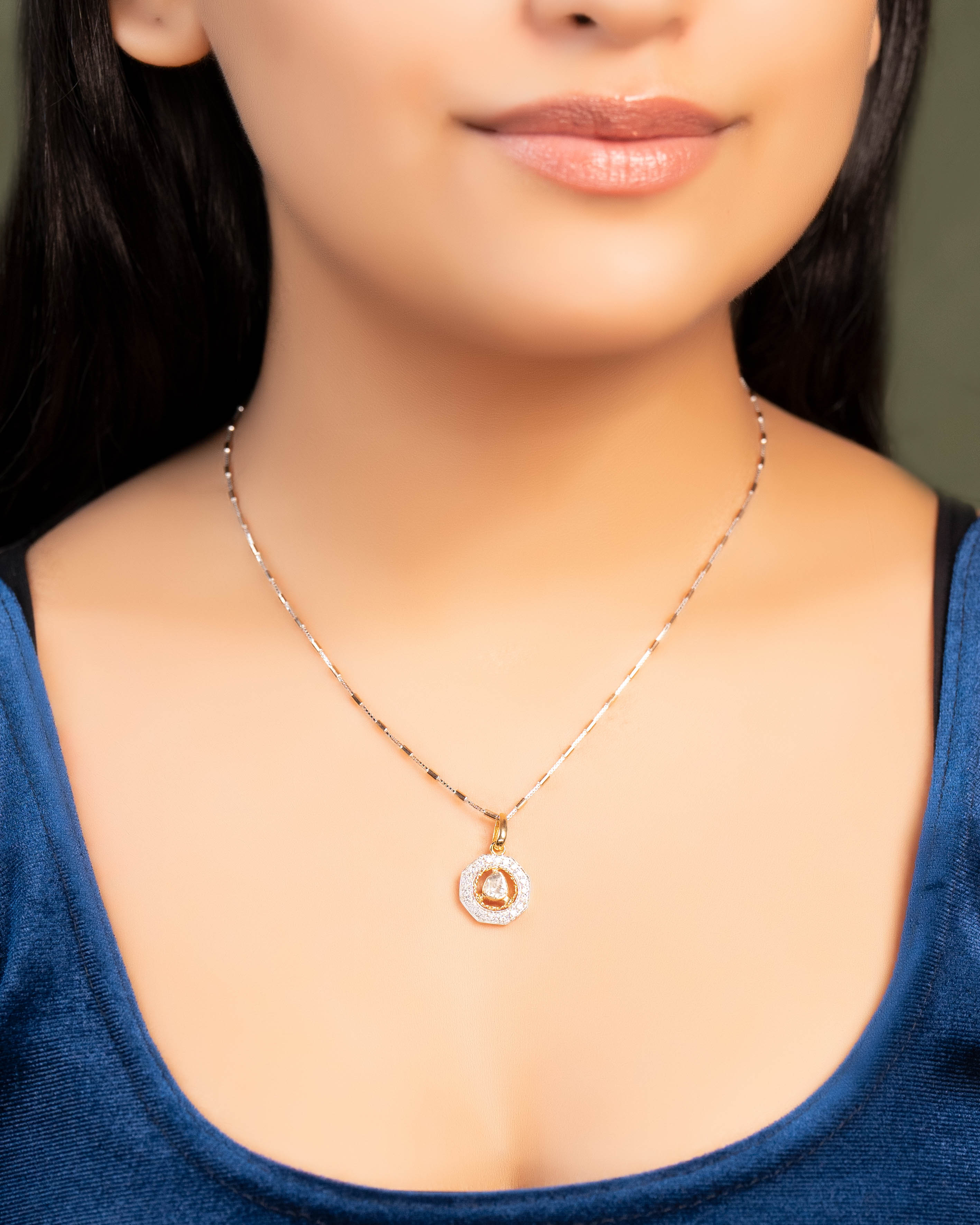 Sallie Polki And Diamond Pendant